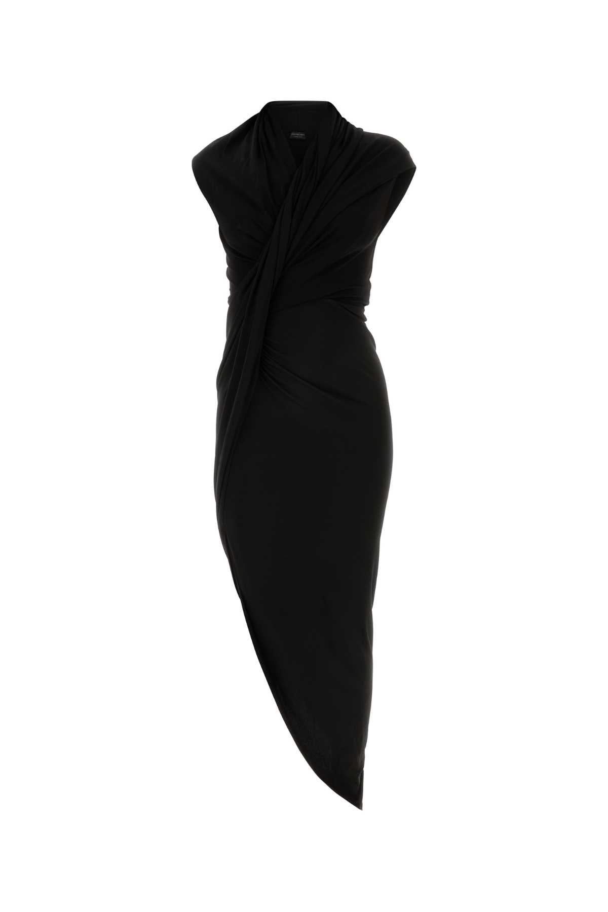 Balenciaga Women Black Stretch Crepe Dress BALENCIAGA