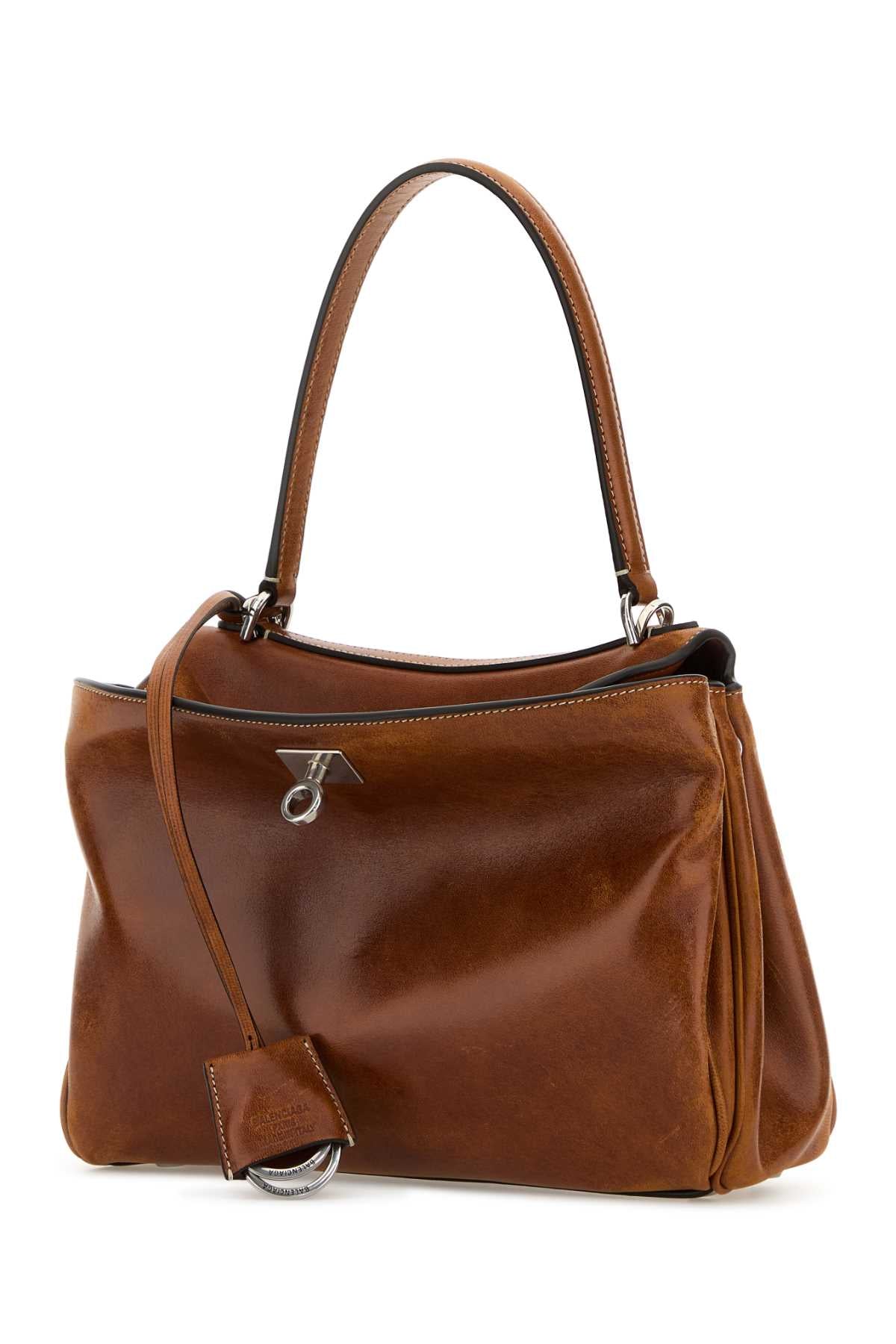 Balenciaga Women Brown Leather Small Rodeo Handbag BALENCIAGA