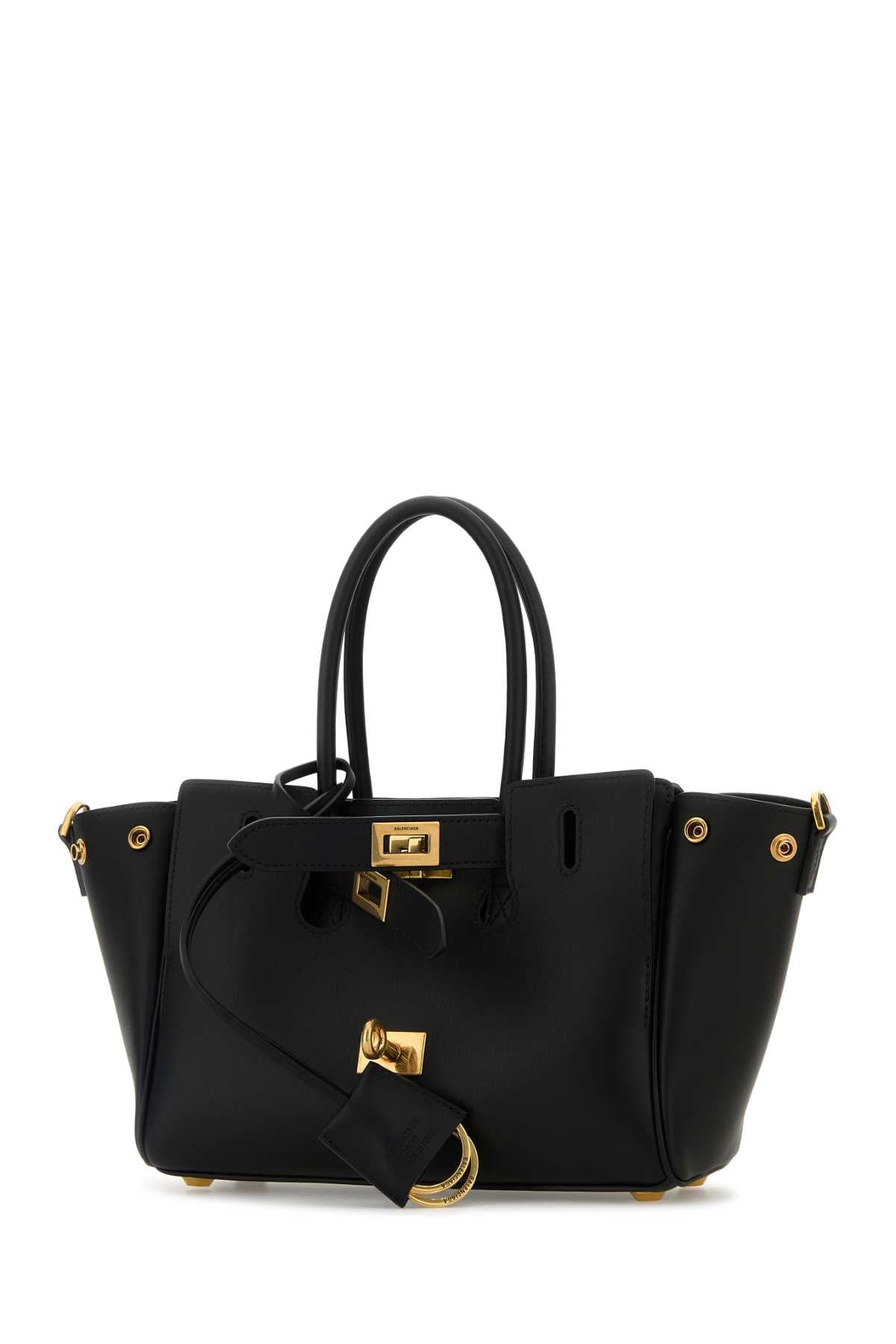 Balenciaga Women Black Leather Carry All Bel Air Shopping Bag BALENCIAGA