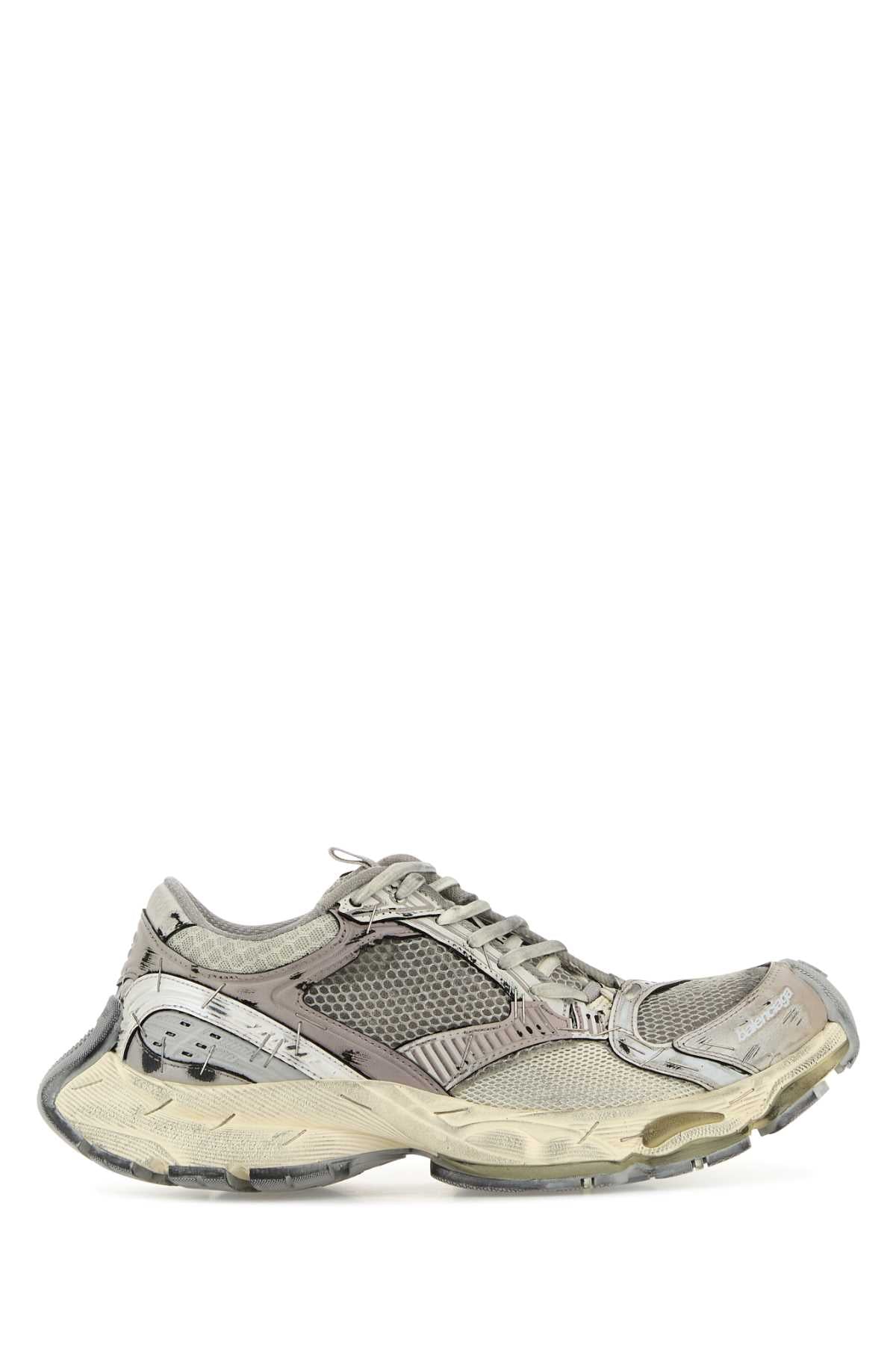 Balenciaga Women Multicolor Synthetic Leather And Mesh Stapler Sneakers BALENCIAGA