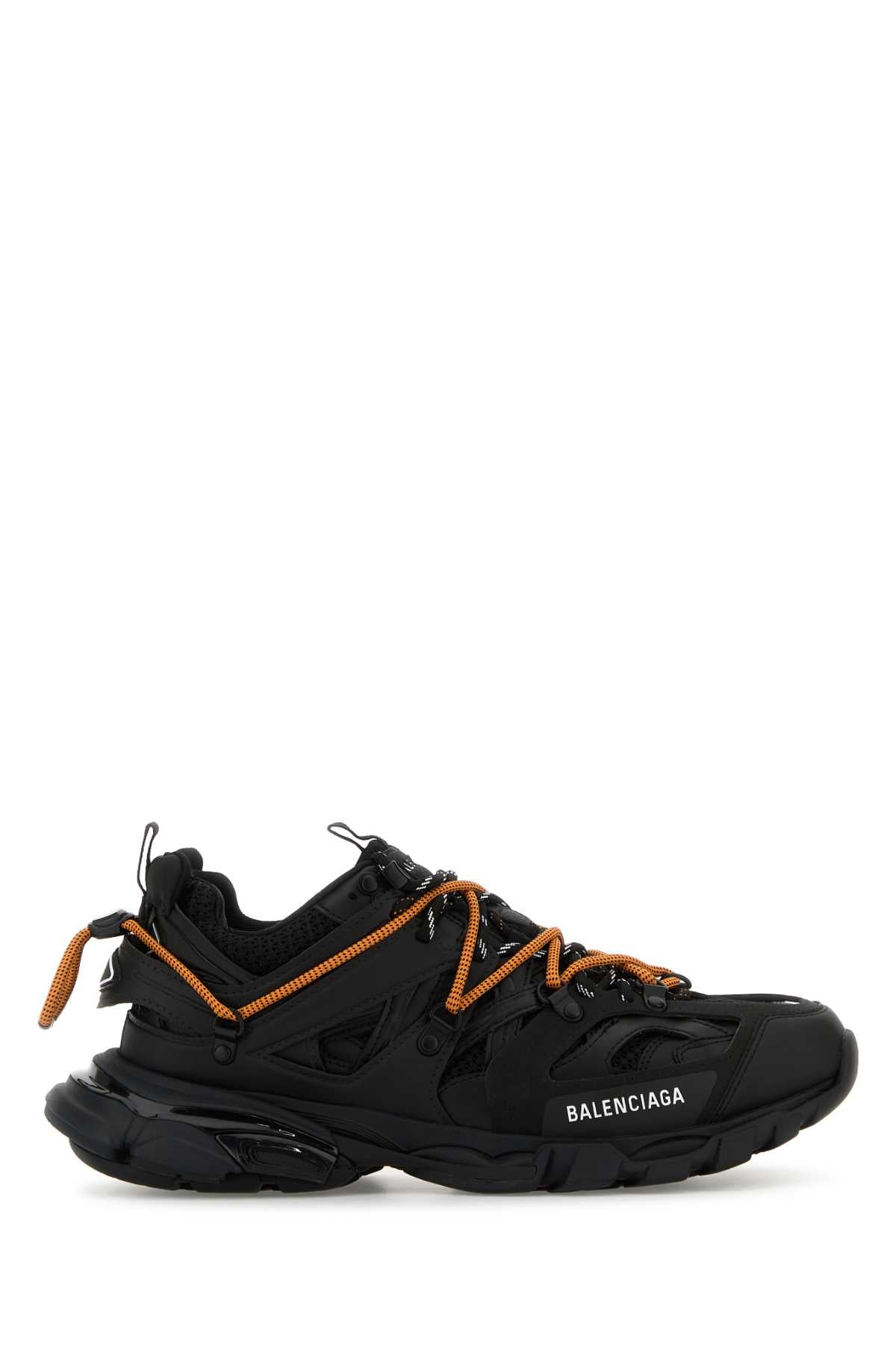 Balenciaga Men Black Mesh And Rubber Track Trail Sneakers BALENCIAGA