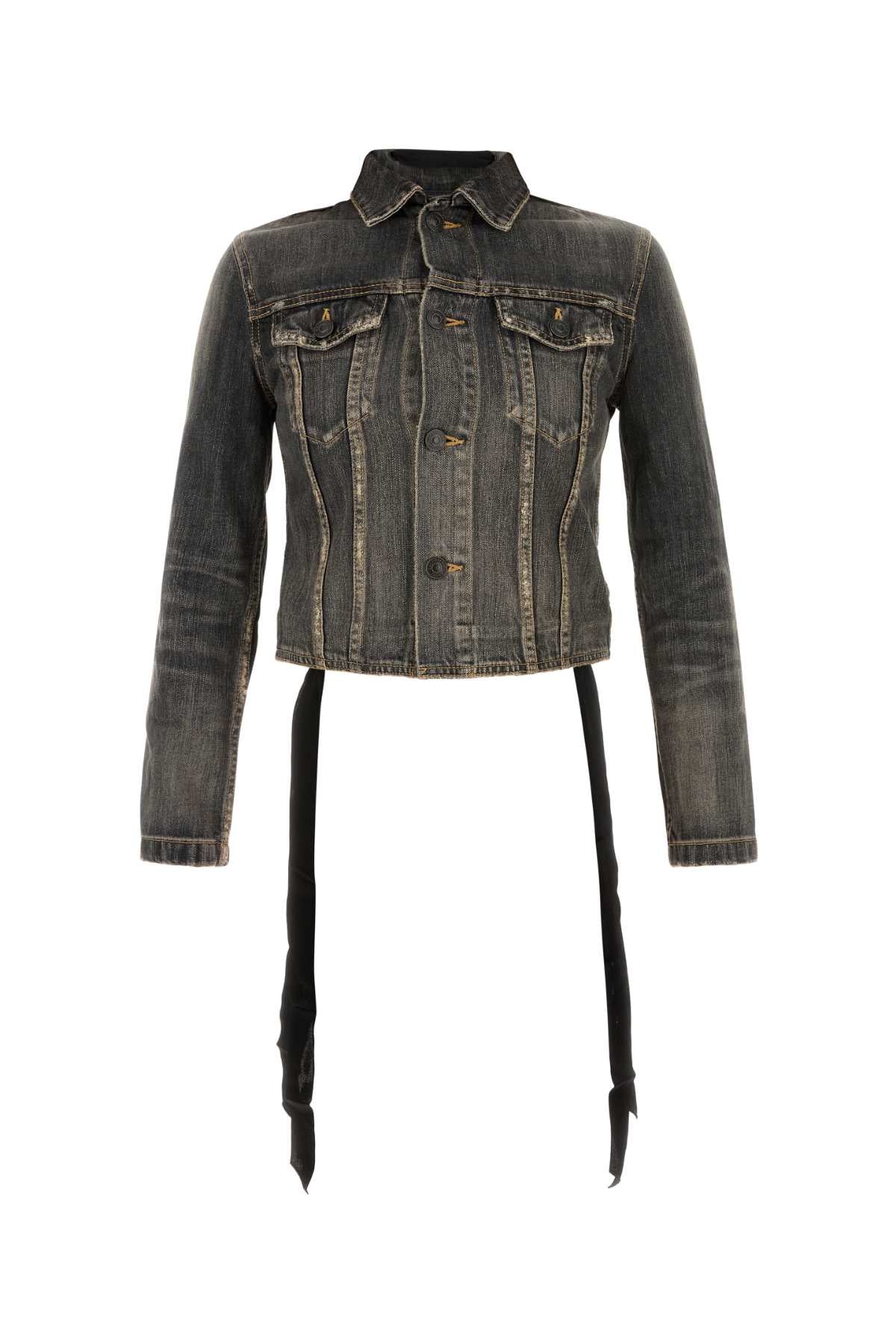 Balenciaga Women Black Denim Jacket BALENCIAGA