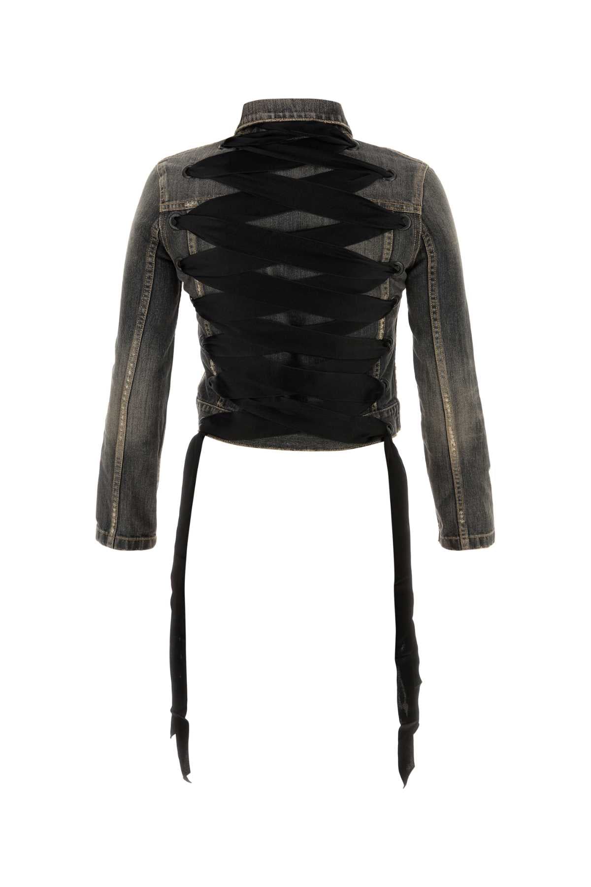 Balenciaga Women Black Denim Jacket BALENCIAGA