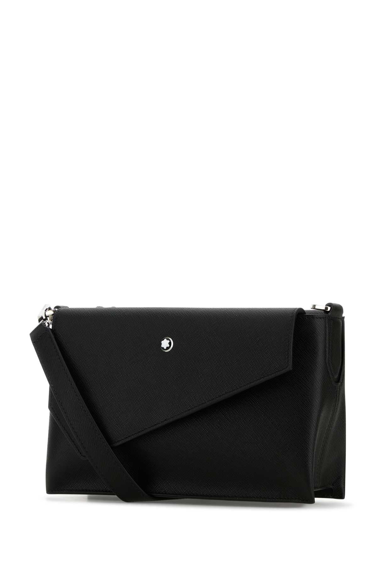 Montblanc Men Black Leather Crossbody Bag MONTBLANC