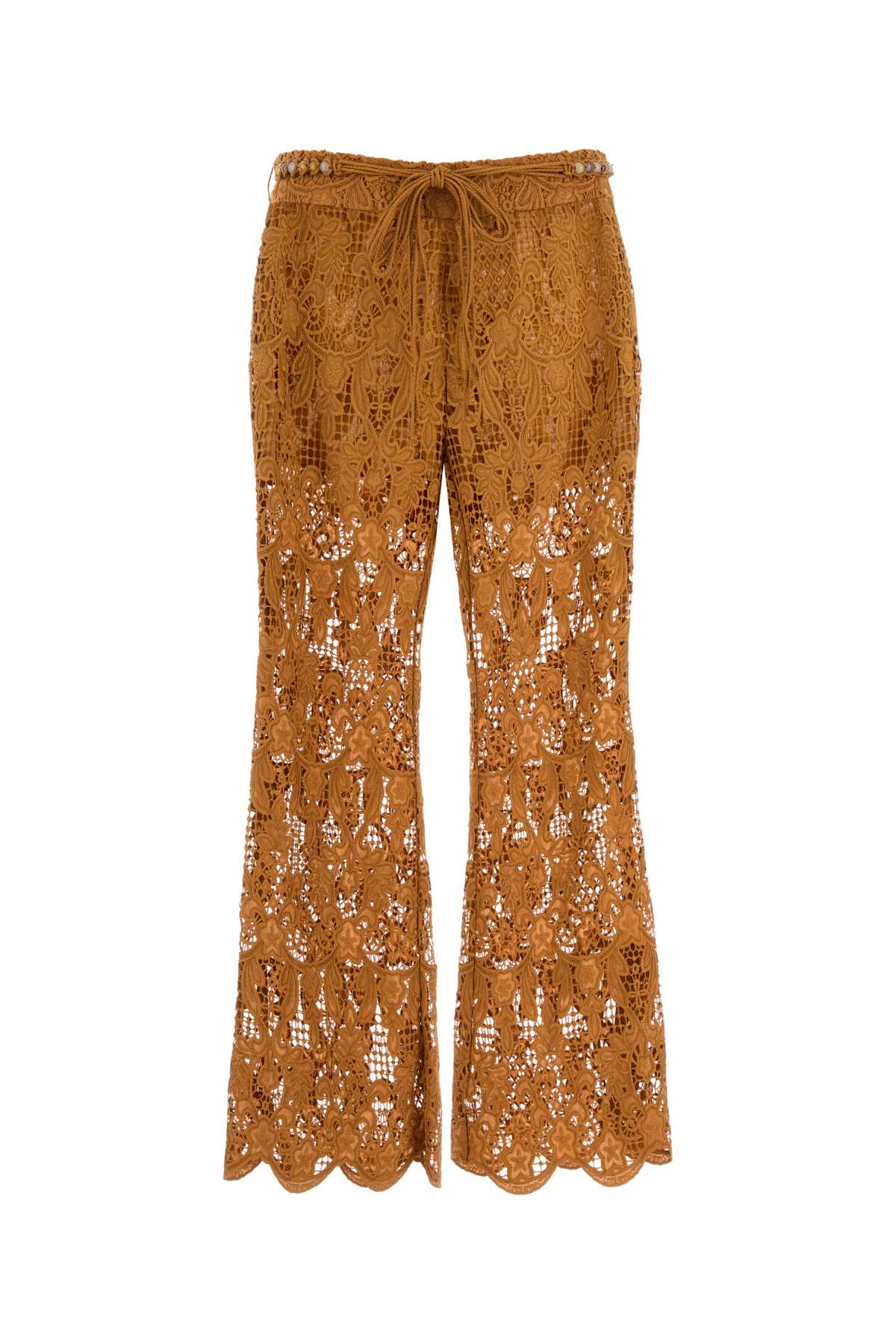 Zimmermann Women Orange Lace Coco Pant