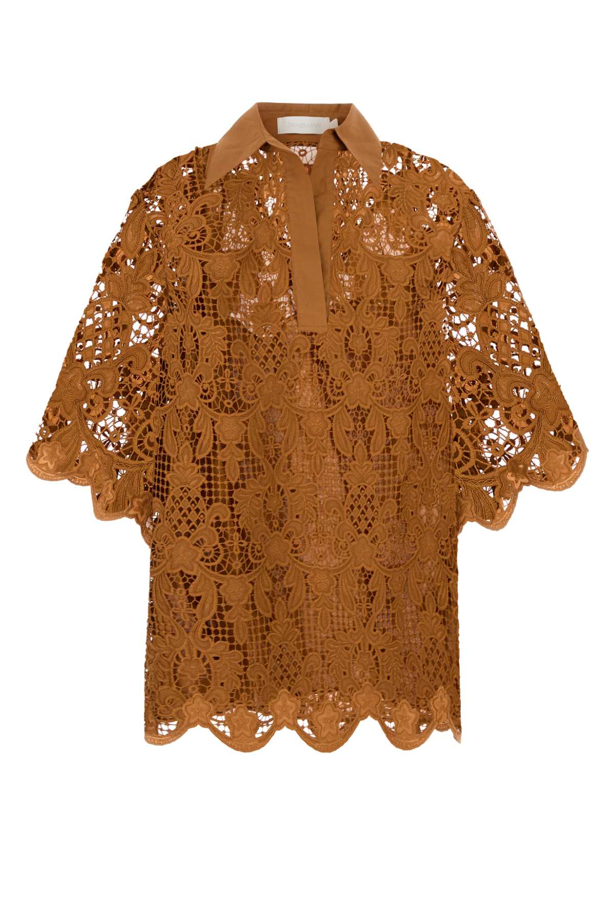 Zimmermann Women Orange Lace Coco Top ZIMMERMANN