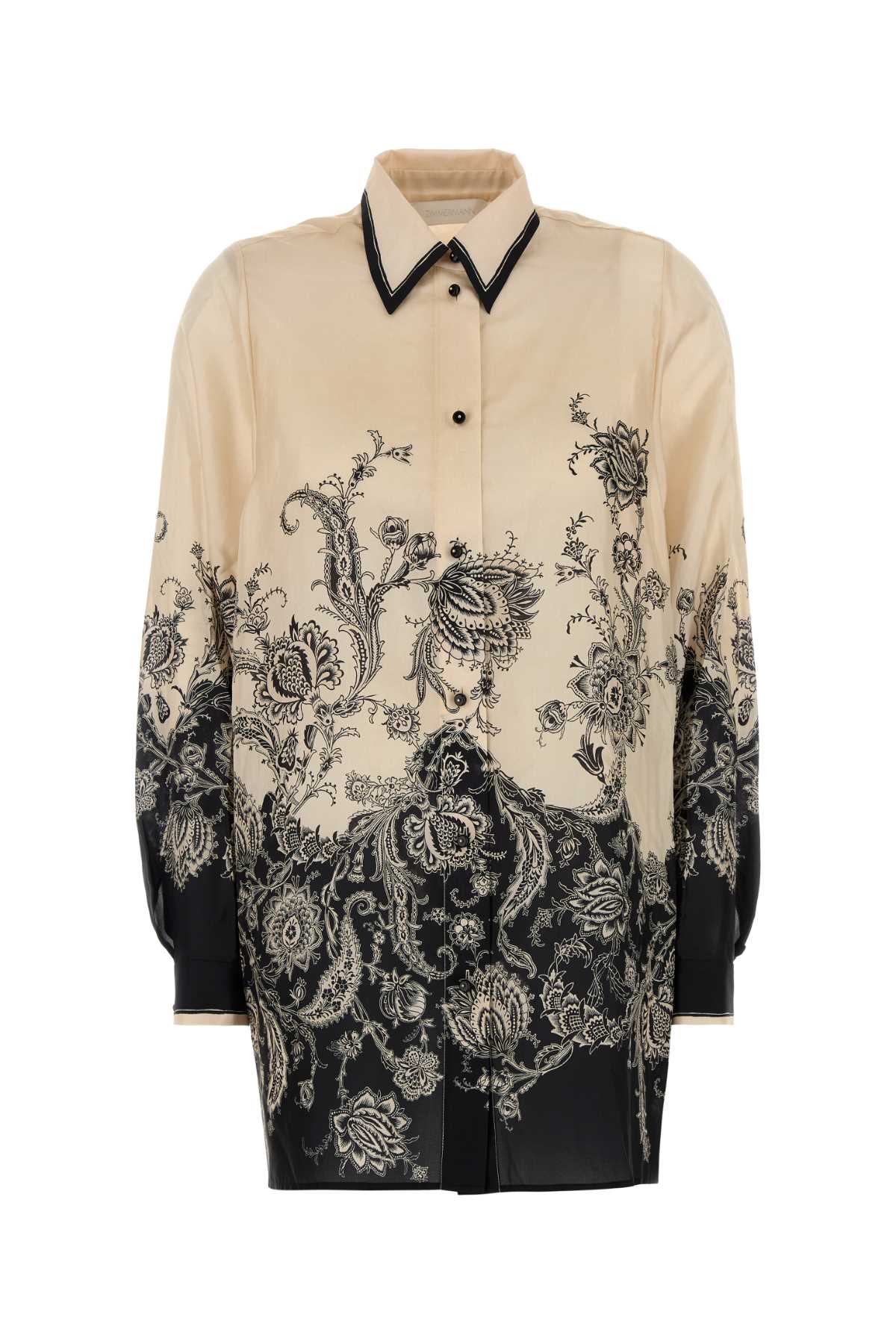 Zimmermann Women Printed Silk Rhiannon Shirt ZIMMERMANN