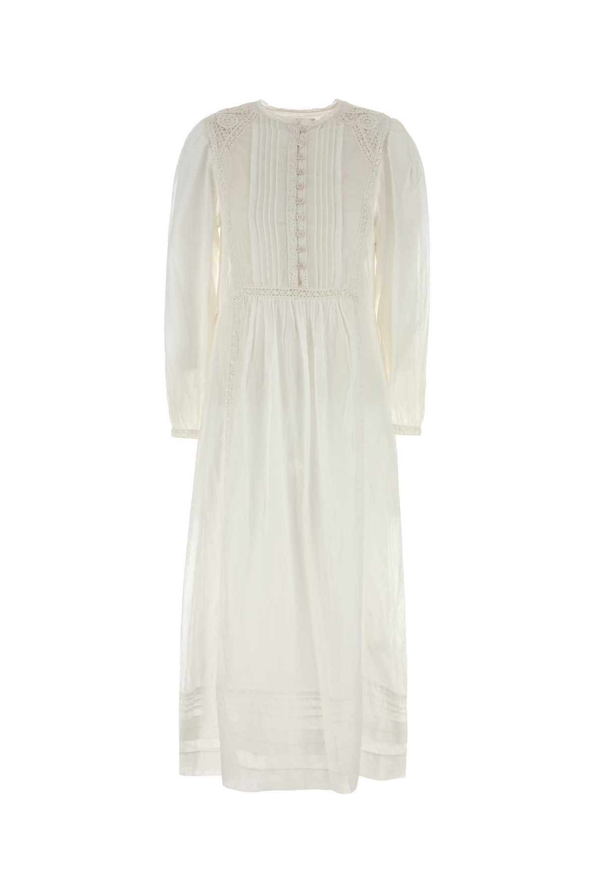 Isabel Marant Etoile Women White Cotton Gisela Dress ISABEL MARANT ETOILE