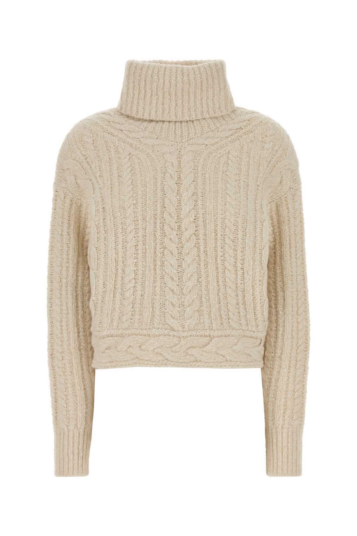 Isabel Marant Etoile Women Ivory Cotton Blend Brenda Sweater ISABEL MARANT ETOILE