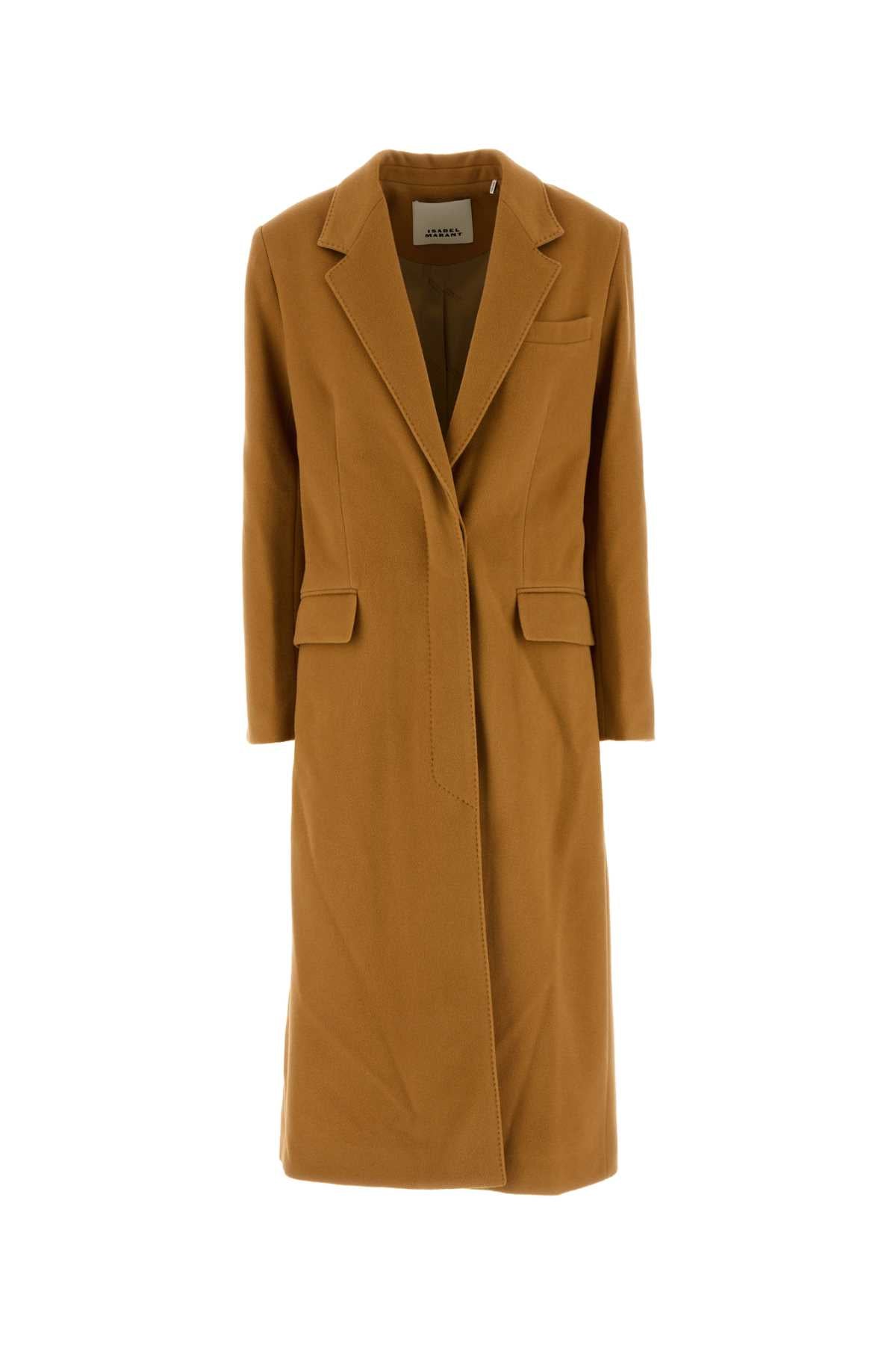 Isabel Marant Women Copper Wool Blend Ellenita Coat ISABEL MARANT