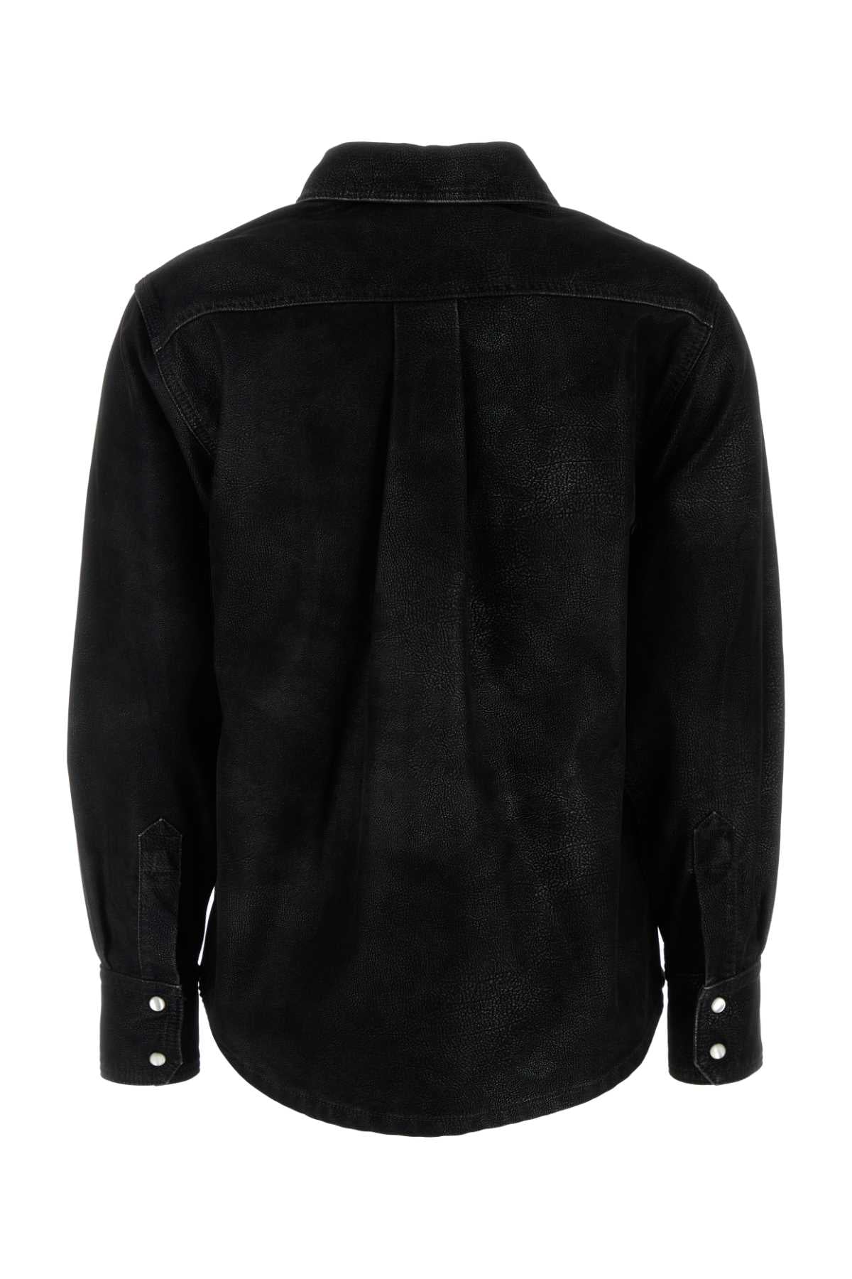 Isabel Marant Etoile Women Black Synthetic Leather Karima Shirt ISABEL MARANT ETOILE