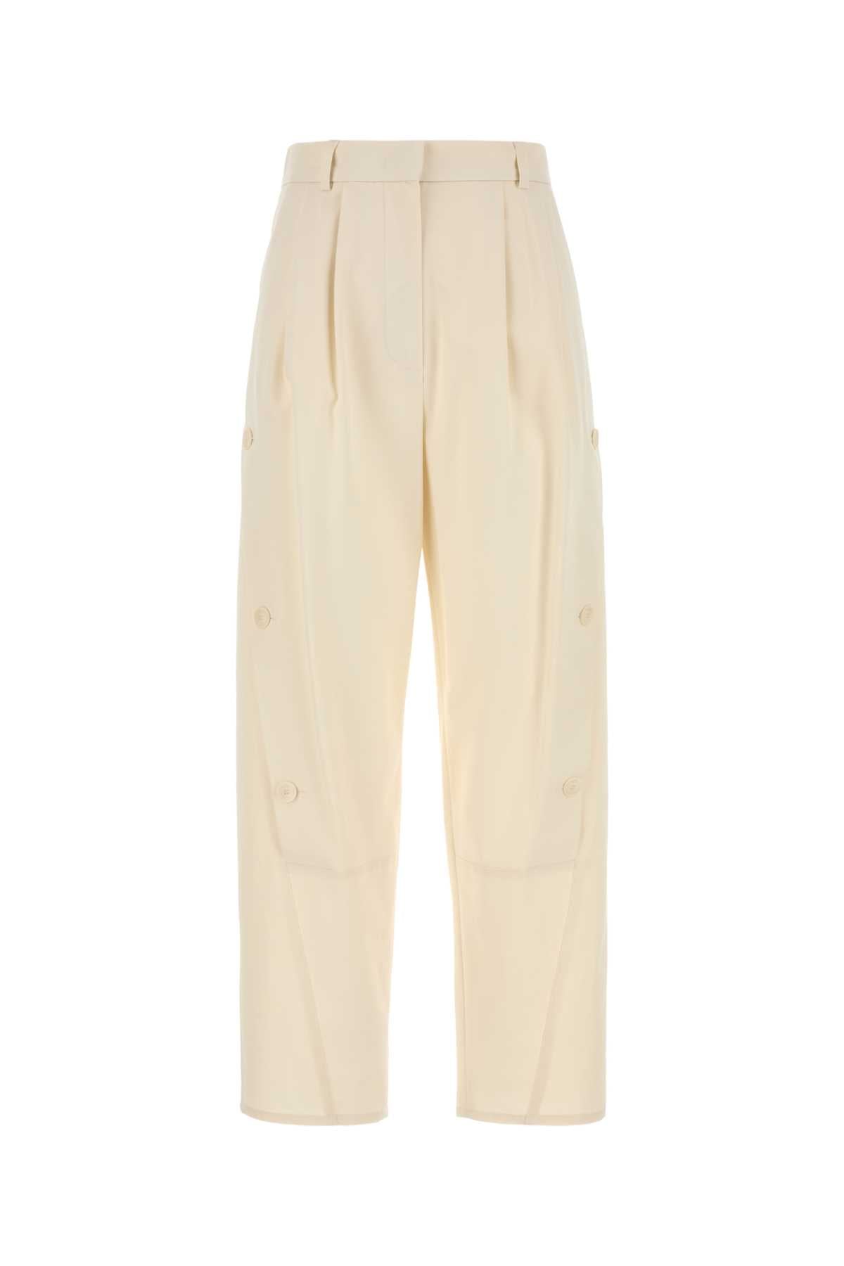 Max Mara Women Ivory Cotton Duomo Pant MAX MARA