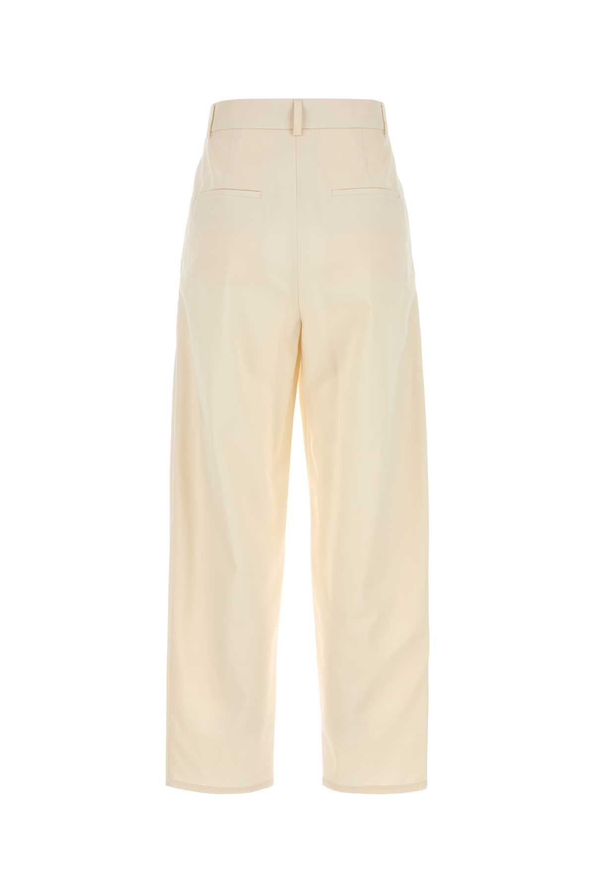 Max Mara Women Ivory Cotton Duomo Pant MAX MARA