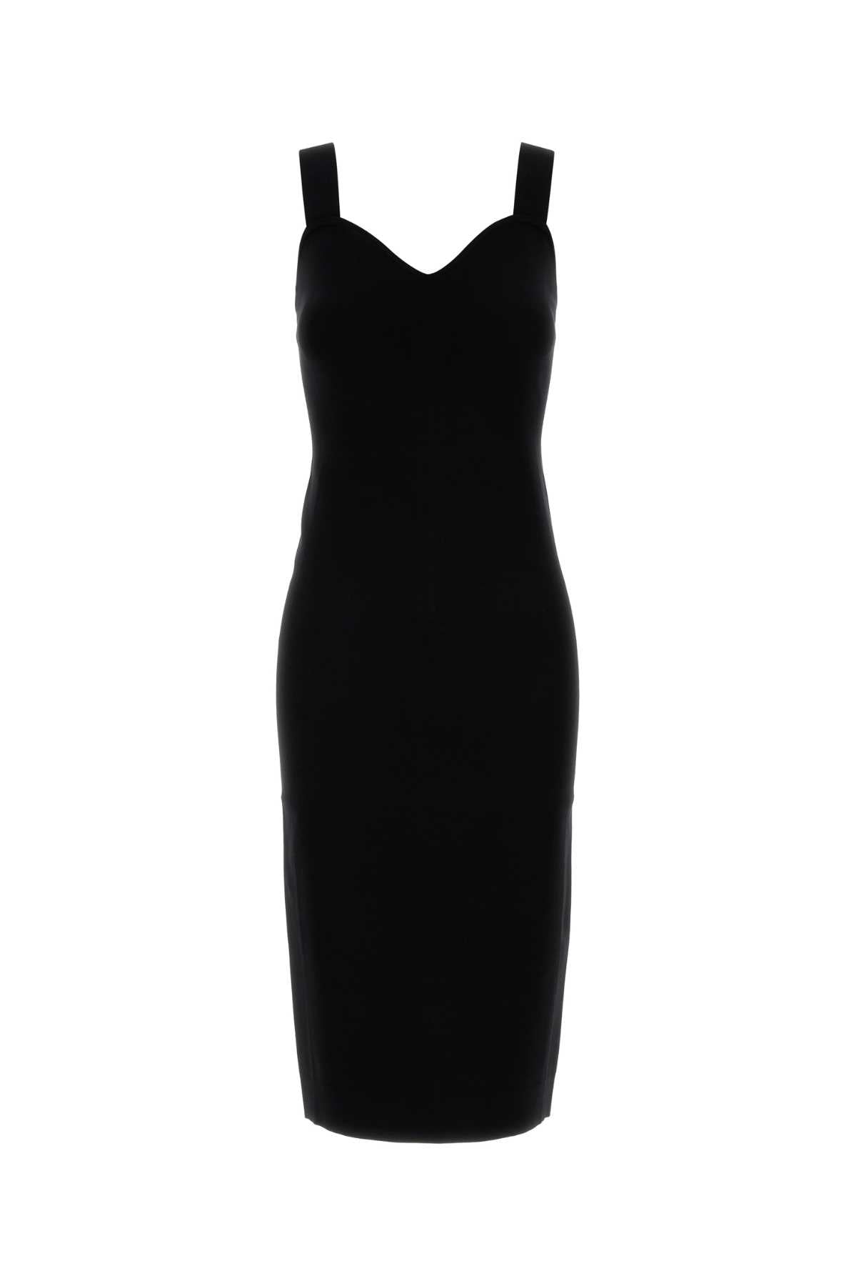 Max Mara Women Black Stretch Viscose Blend Teak Dress MAX MARA