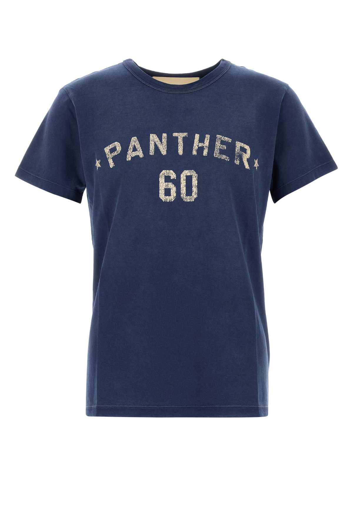 Valentino Garavani Men Blue Cotton T-Shirt