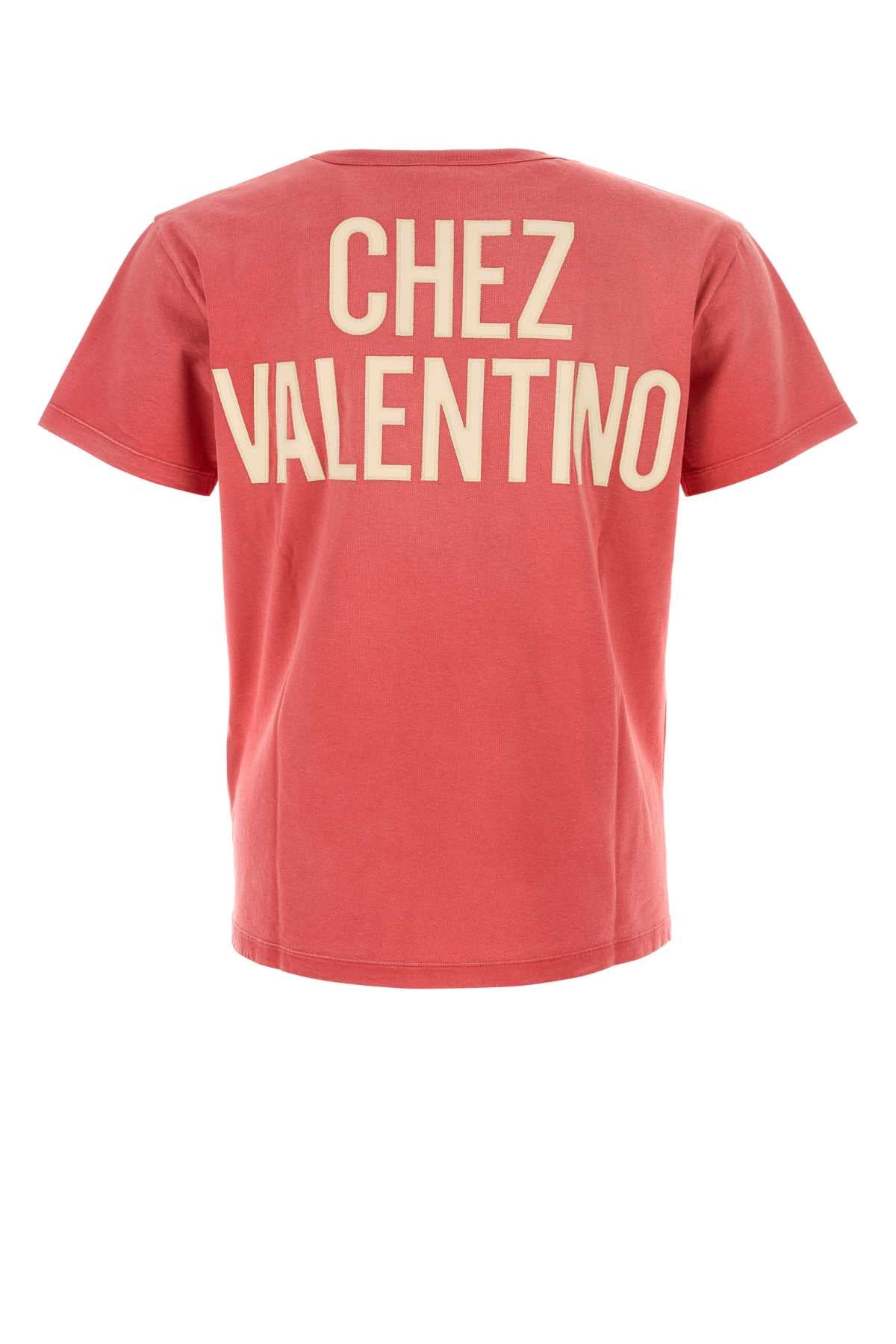 Valentino Garavani Men Red Cotton T-Shirt VALENTINO GARAVANI
