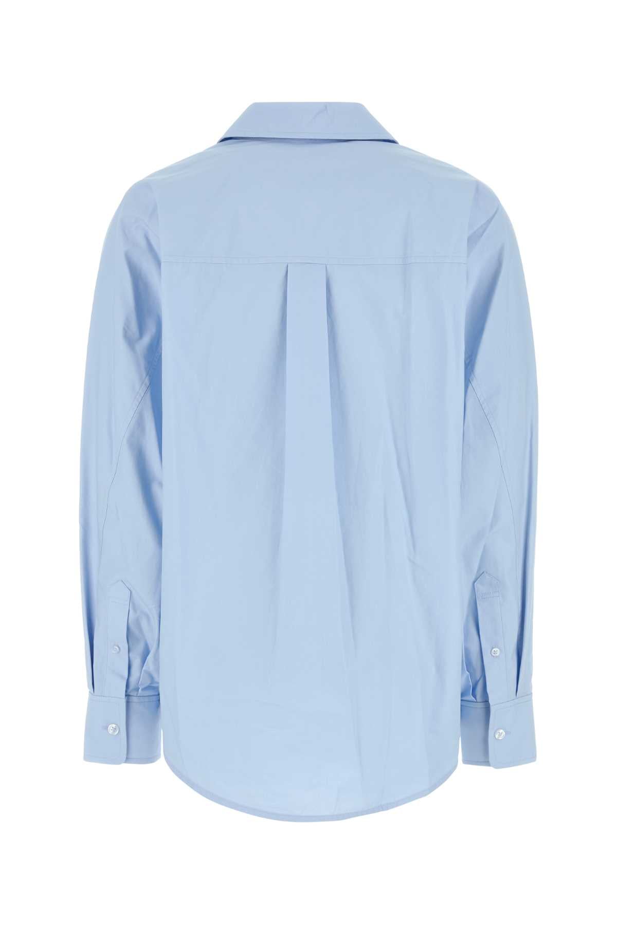 Alexander Wang Women Light Blue Poplin Oversize Shirt ALEXANDER WANG