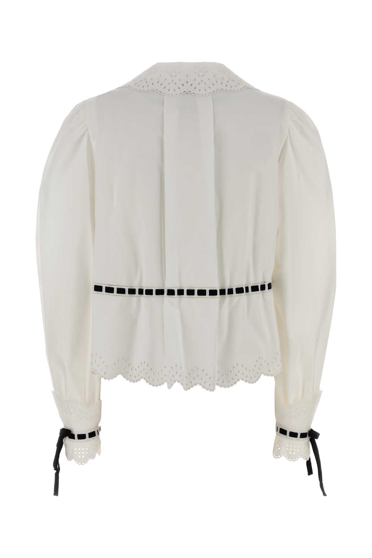 Valentino Garavani Women White Poplin Shirt VALENTINO GARAVANI