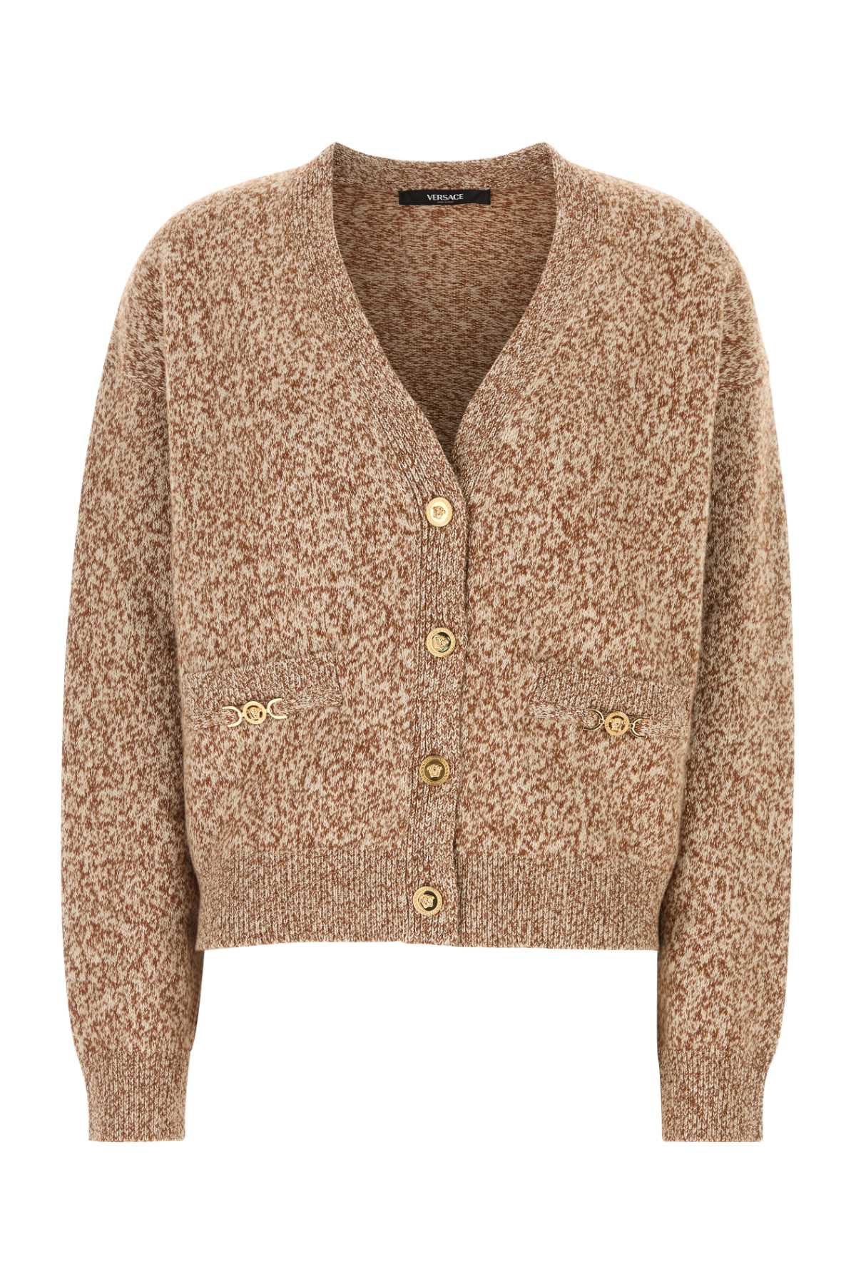 Versace Women Two-Tone Wool Blend Cardigan VERSACE