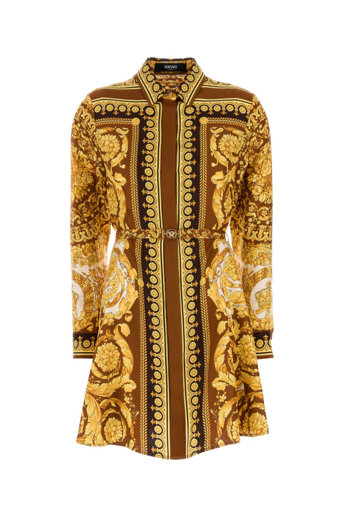 Versace Women Printed Twill Shirt Dress VERSACE