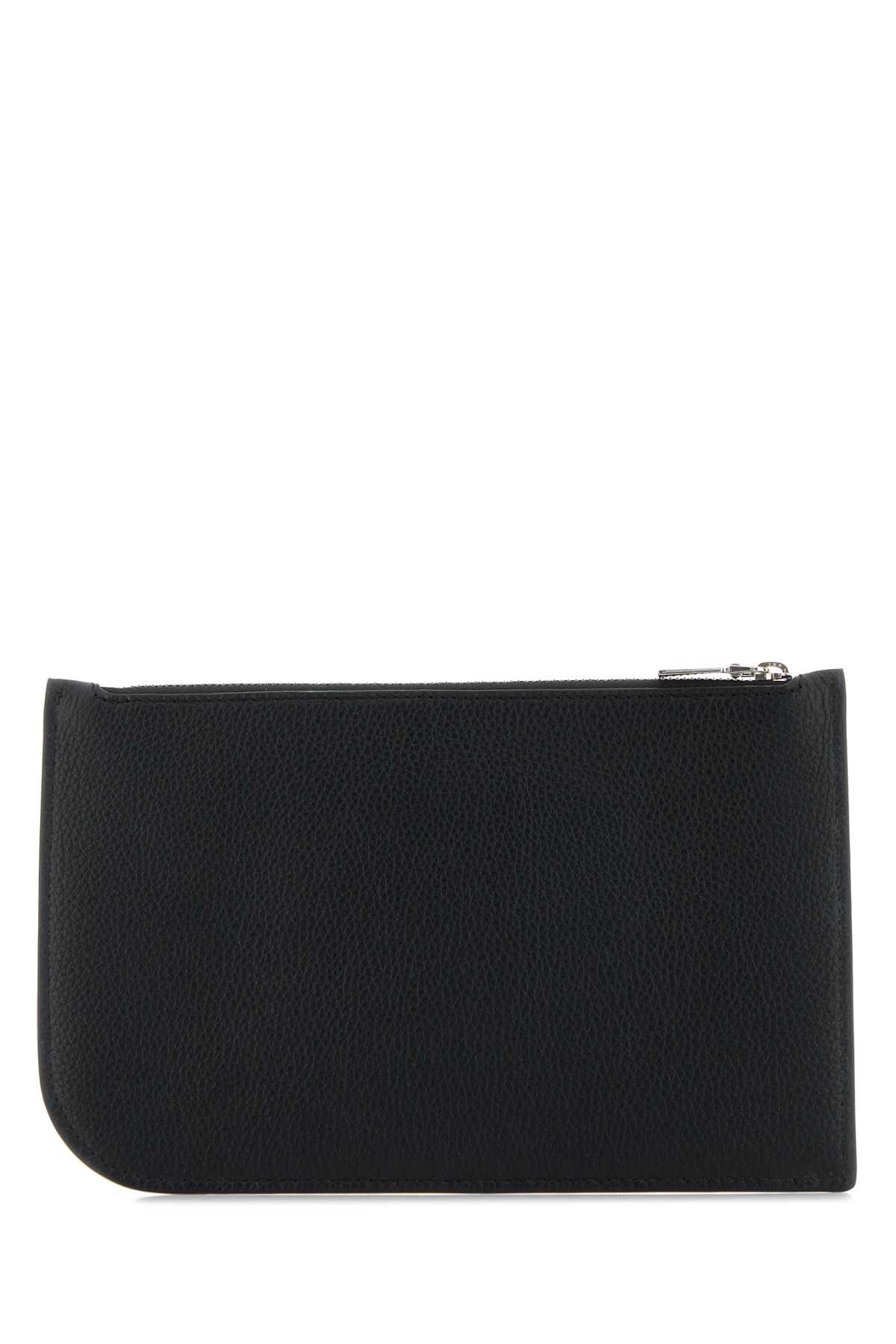 Alexander Mcqueen Men Black Leather Pouch ALEXANDER MCQUEEN