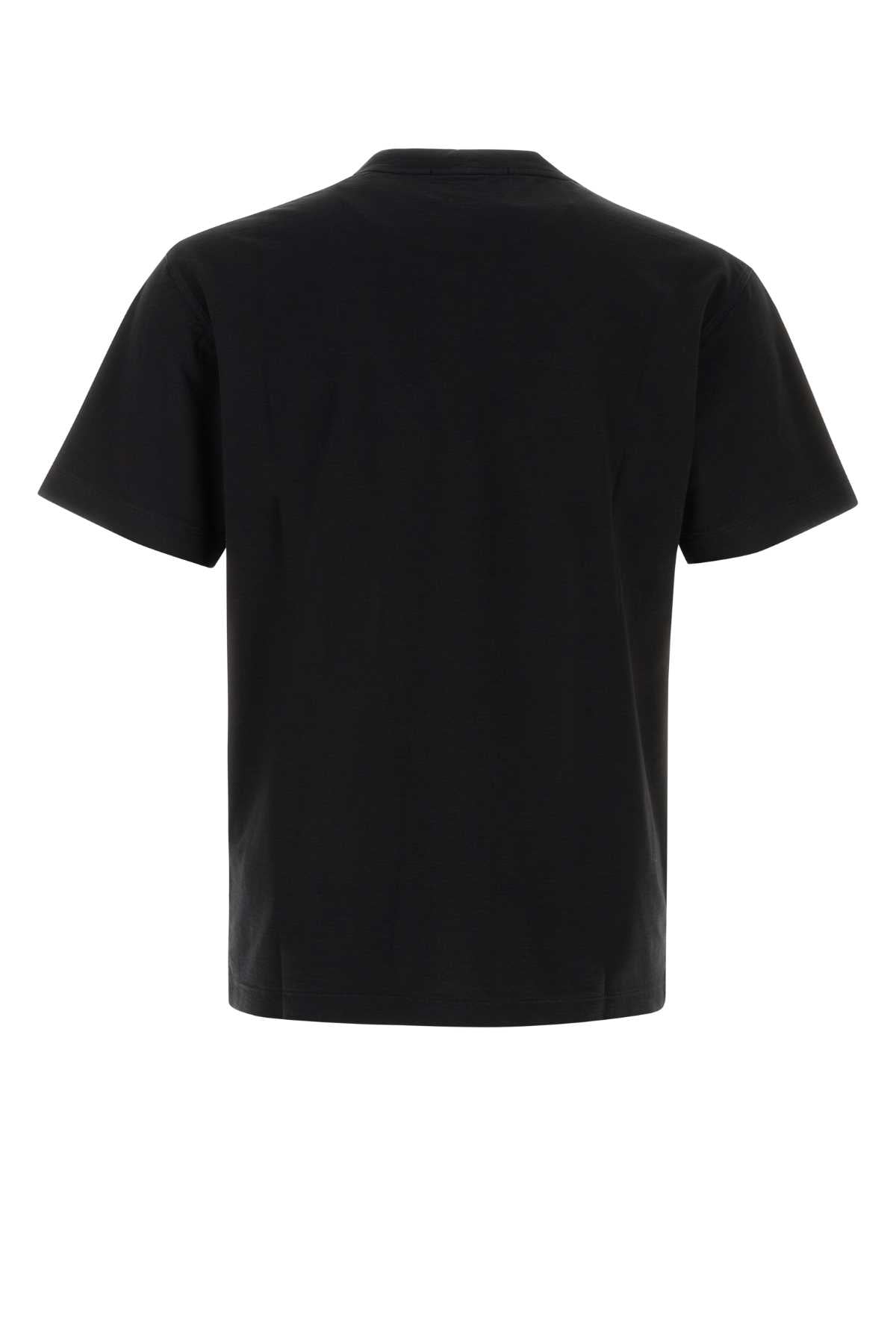 Stone Island Men Black Cotton T-Shirt STONE ISLAND