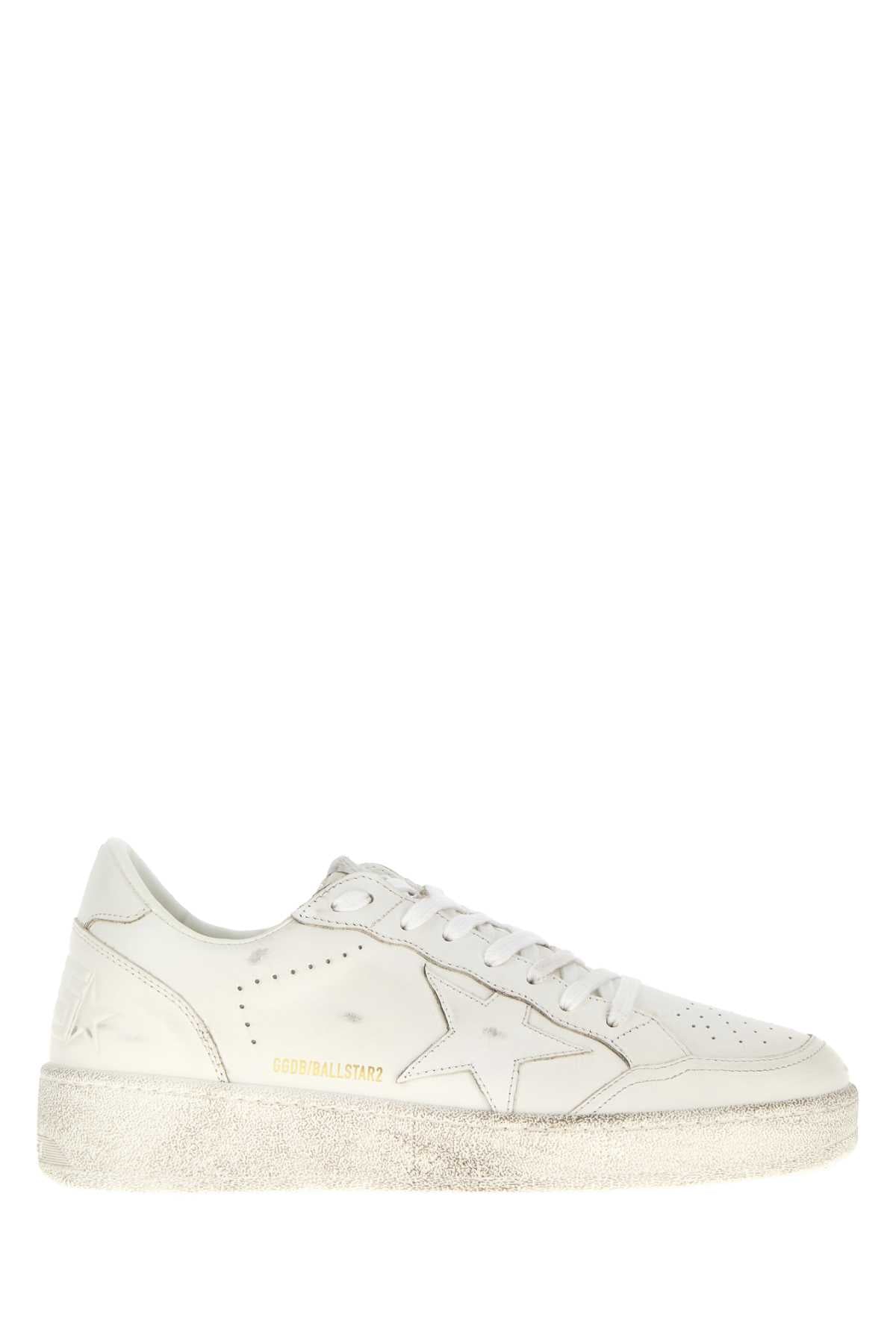 Golden Goose Deluxe Brand Men White Leather Ball Star 2 Sneakers GOLDEN GOOSE