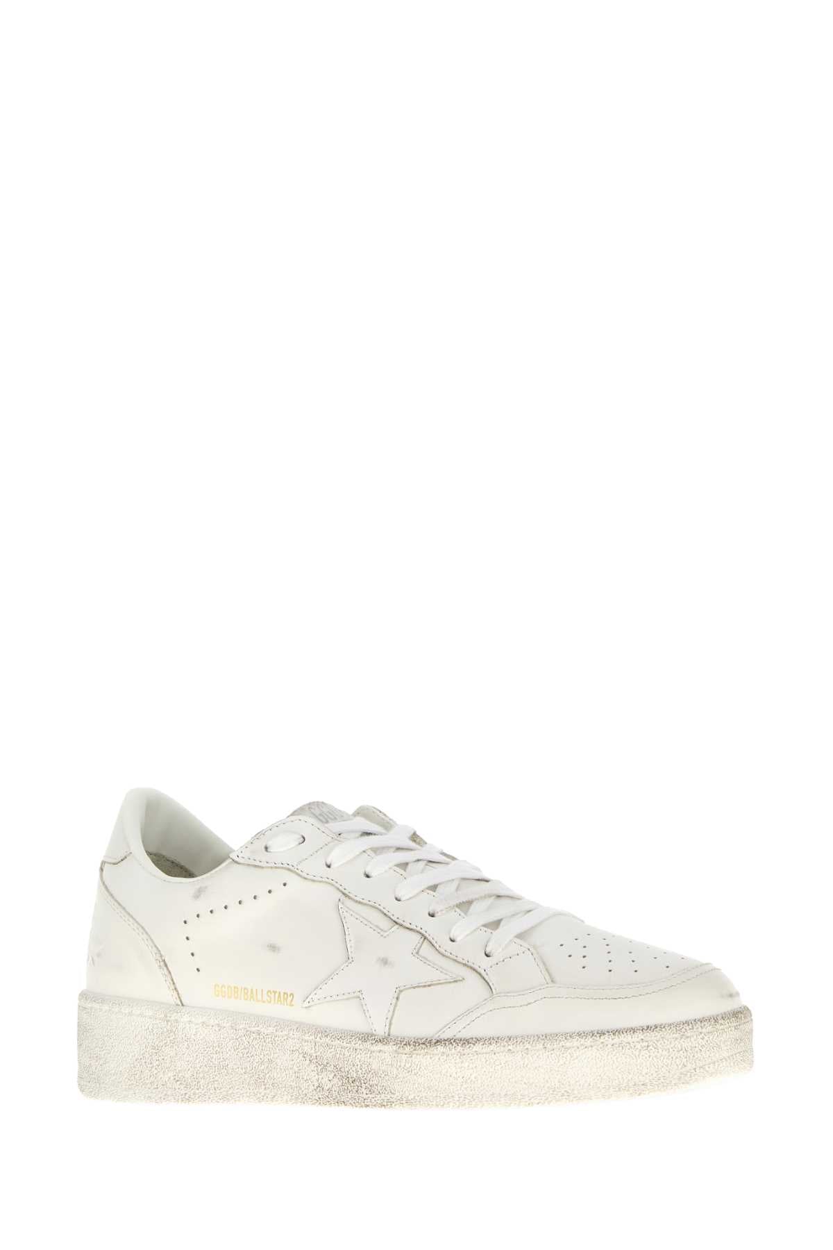 Golden Goose Deluxe Brand Men White Leather Ball Star 2 Sneakers GOLDEN GOOSE