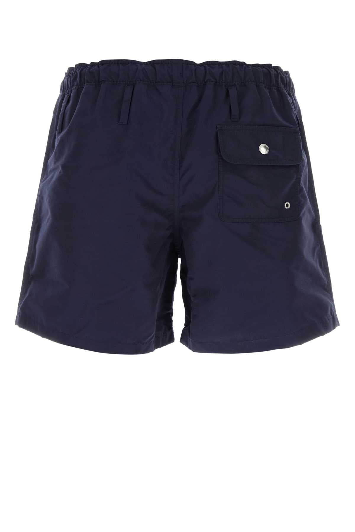 Prada Men Navy Blue Nylon Swimming Shorts PRADA
