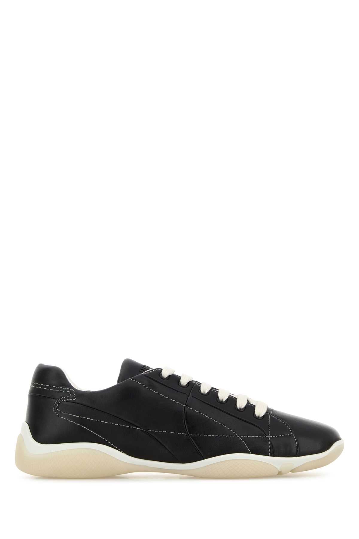 Prada Men Black Nappa Leather Sneakers PRADA