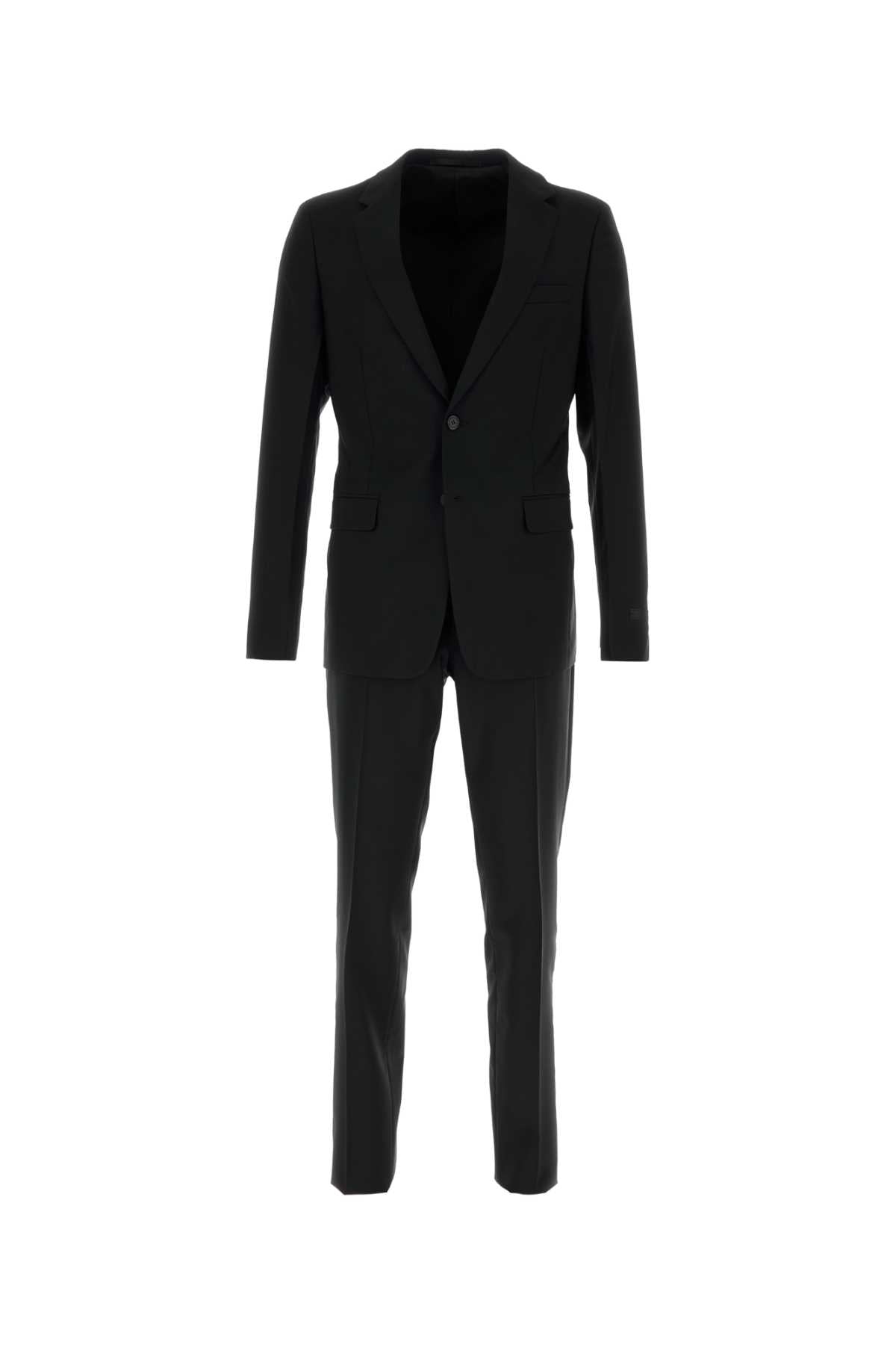 Prada Men Black Wool Blend Suit PRADA