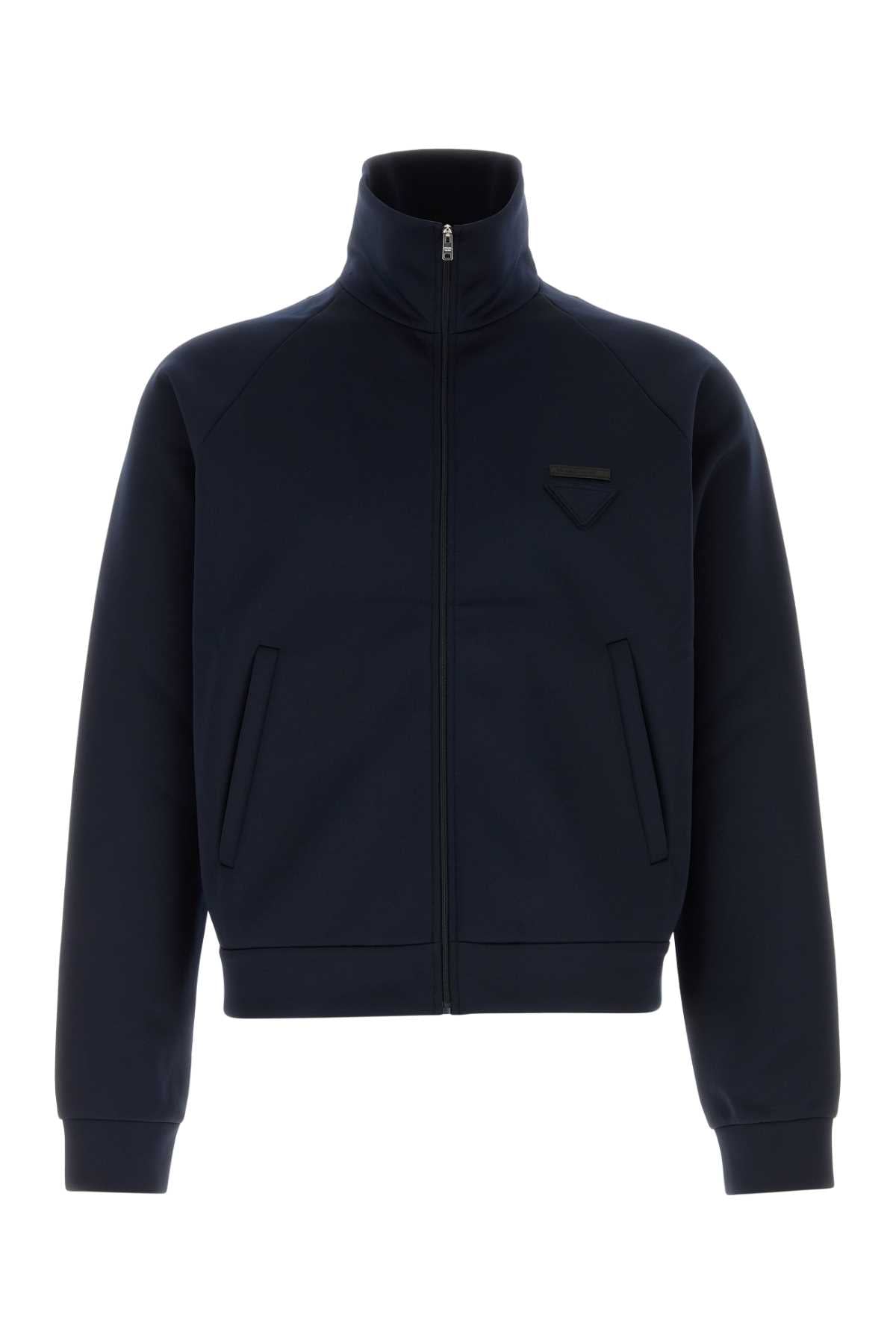 Prada Men Navy Blue Tech Fabric Sweatshirt PRADA