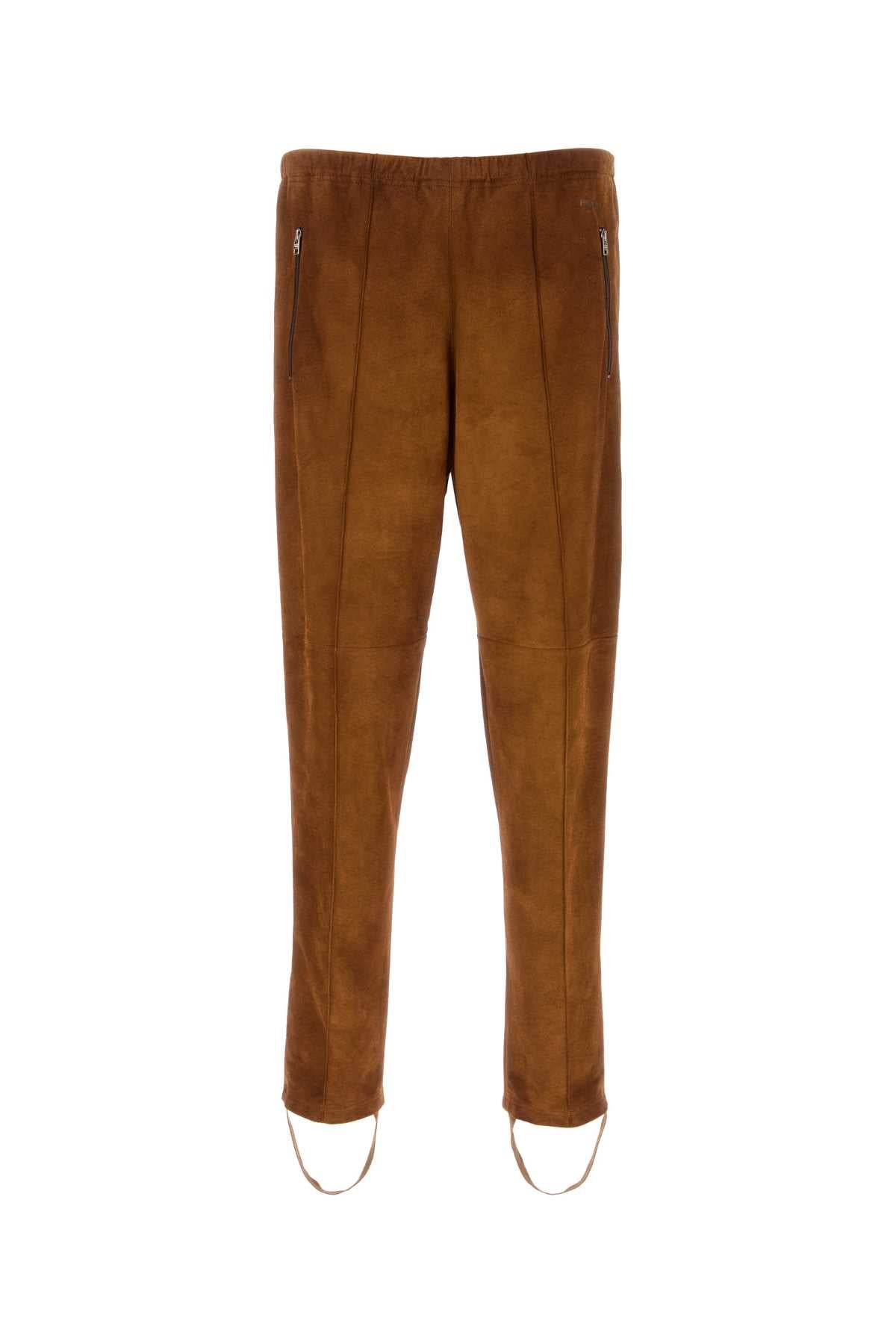 Prada Men Caramel Suede Pant PRADA