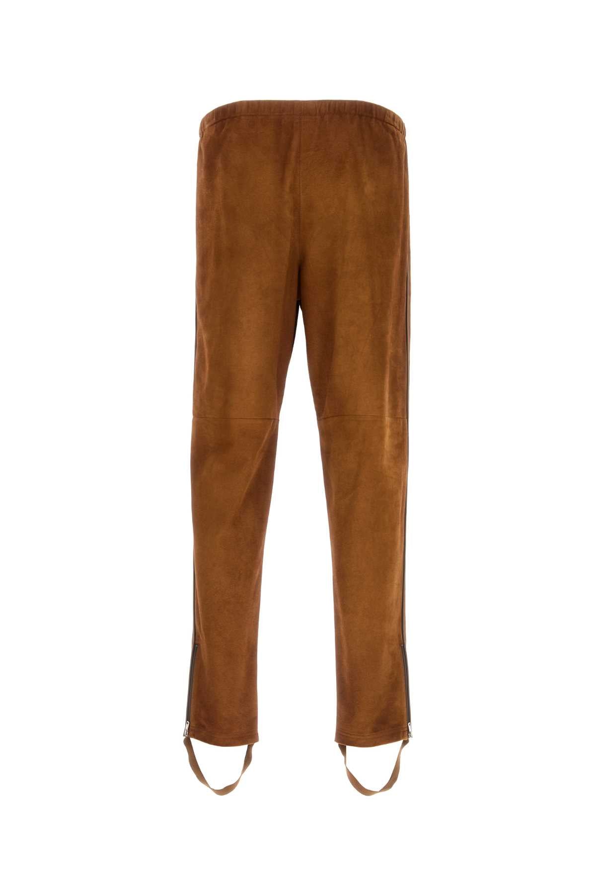 Prada Men Caramel Suede Pant PRADA