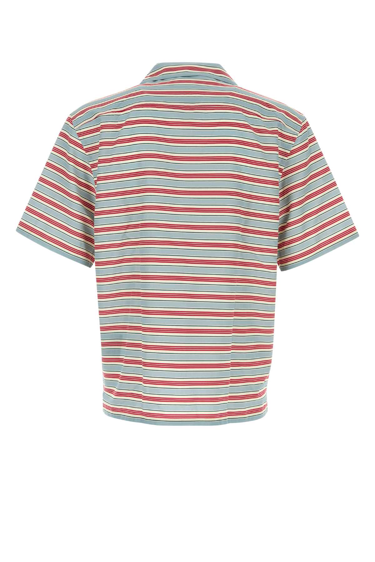 Prada Men Embroidered Cotton Blend Shirt PRADA