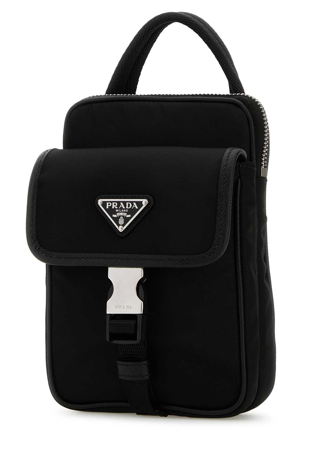 Prada Men Black Re-Nylon Phone Case PRADA