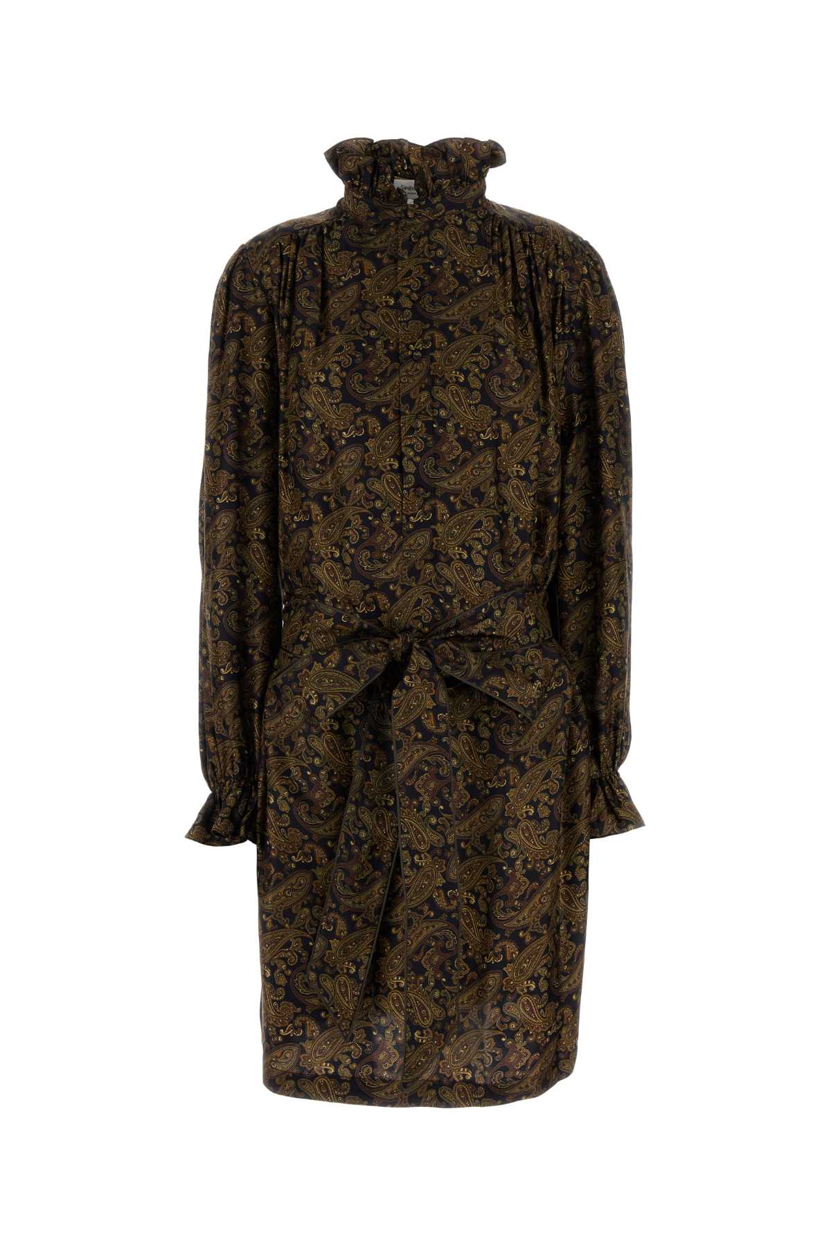 Saint Laurent Women Printed Twill Dress SAINT LAURENT