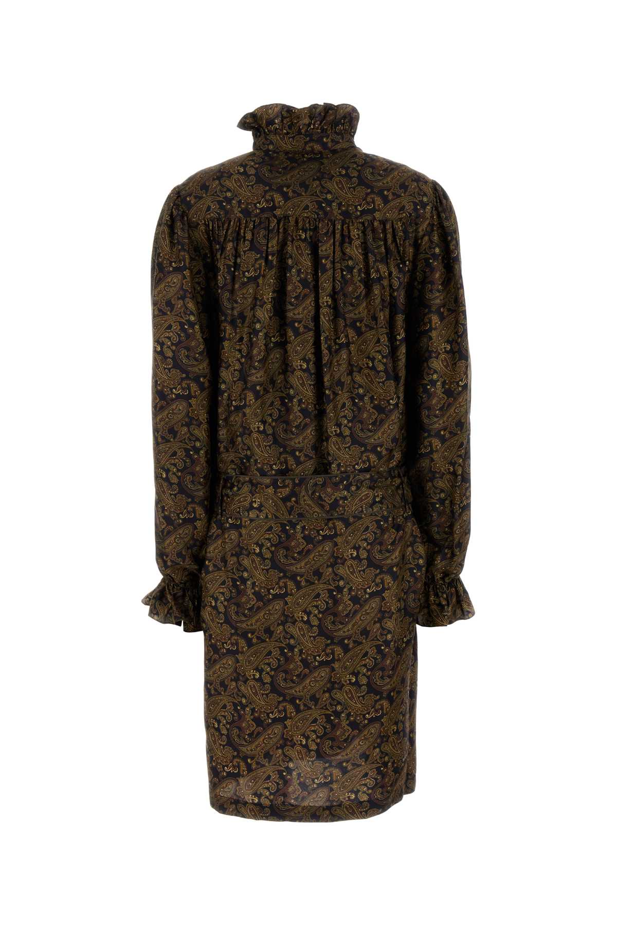 Saint Laurent Women Printed Twill Dress SAINT LAURENT