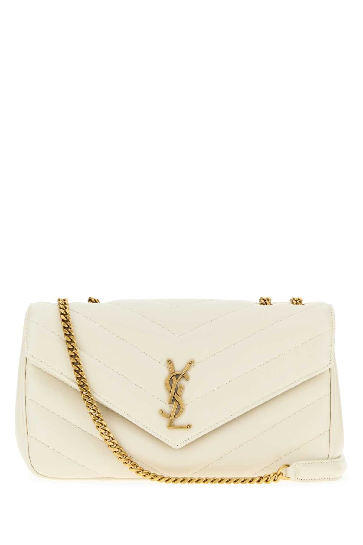 Saint Laurent Women Ice Leather Medium Loulou Shoulder Bag SAINT LAURENT