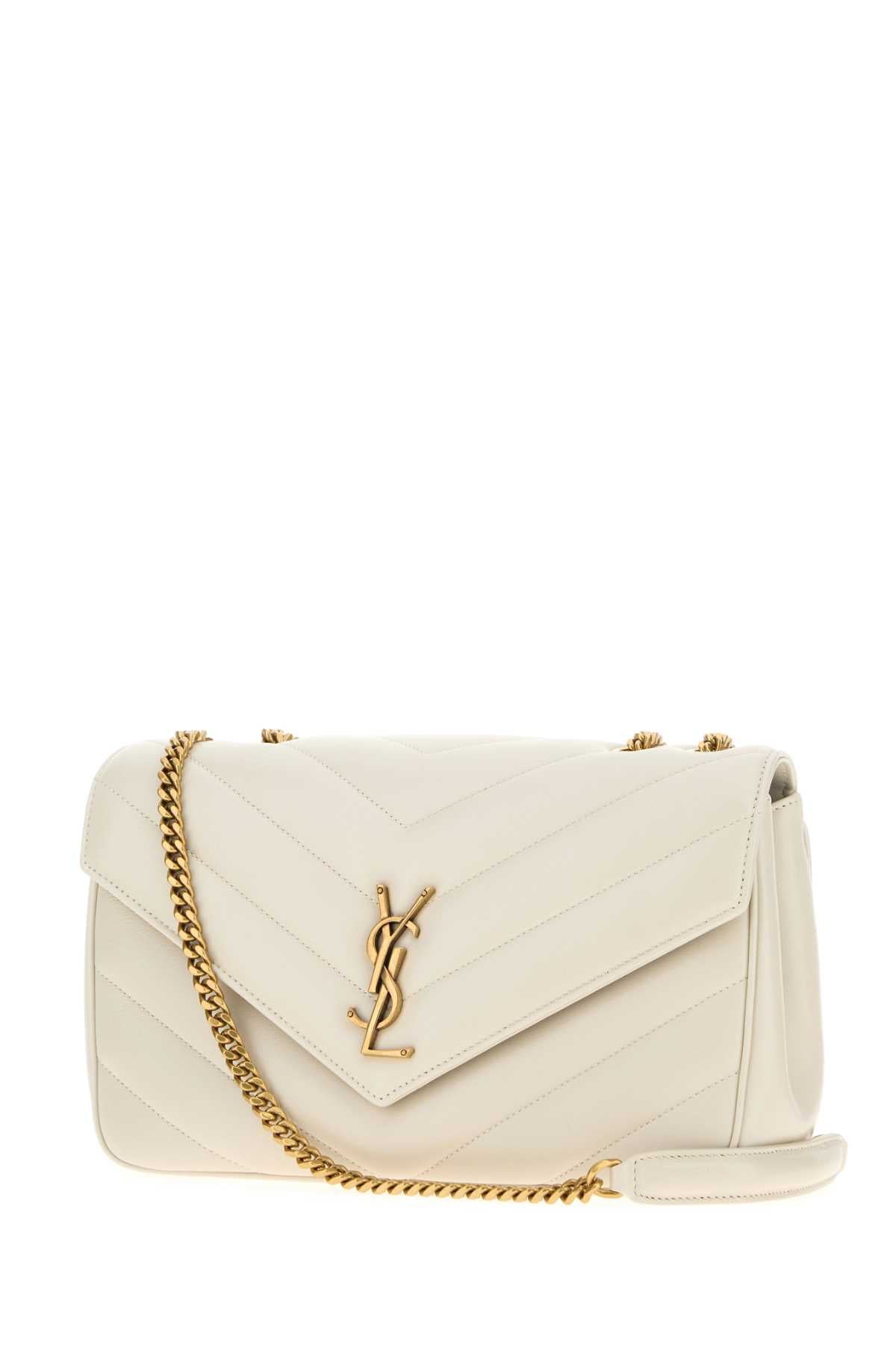 Saint Laurent Women Ice Leather Medium Loulou Shoulder Bag SAINT LAURENT
