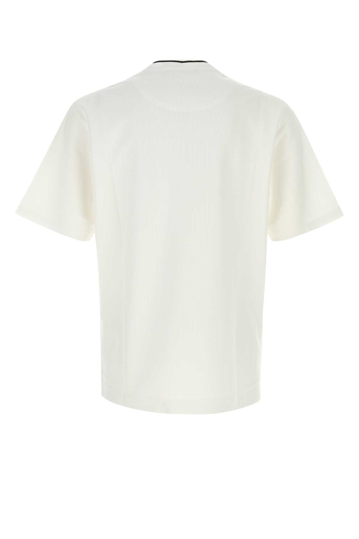 Dolce & Gabbana Men White Piquet T-Shirt DOLCE & GABBANA