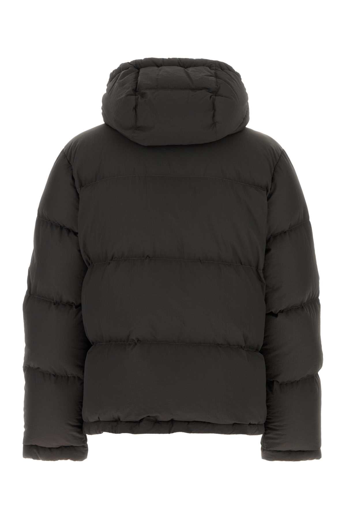 Dolce & Gabbana Men Slate Nylon Blend Down Jacket DOLCE & GABBANA