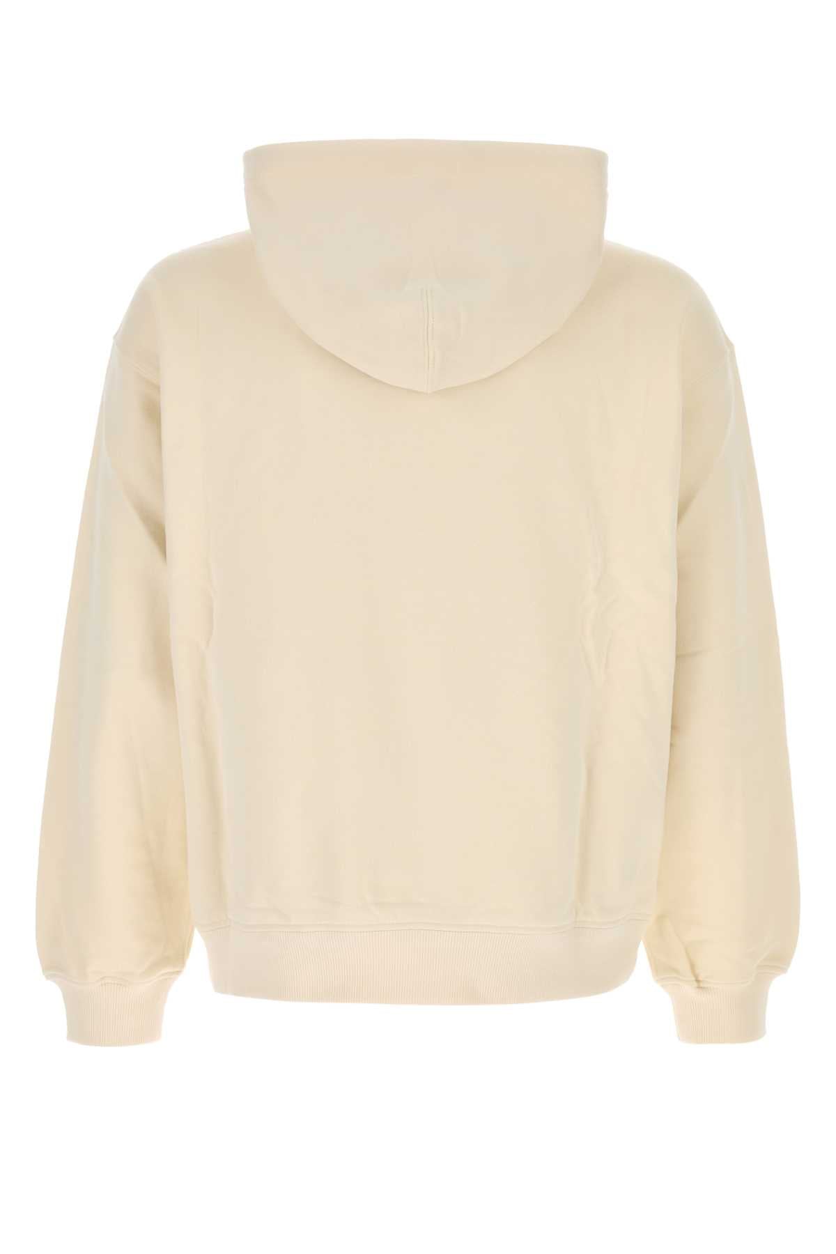 Dolce & Gabbana Men Cream Cotton Sweatshirt DOLCE & GABBANA