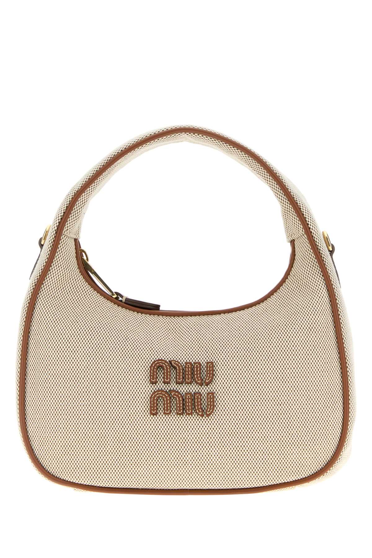 Miu Miu Women Two-Tone Canvas Handbag MIU MIU