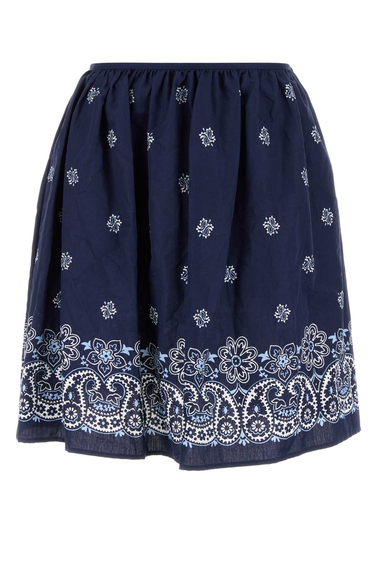 Miu Miu Women Printed Poplin Skirt MIU MIU