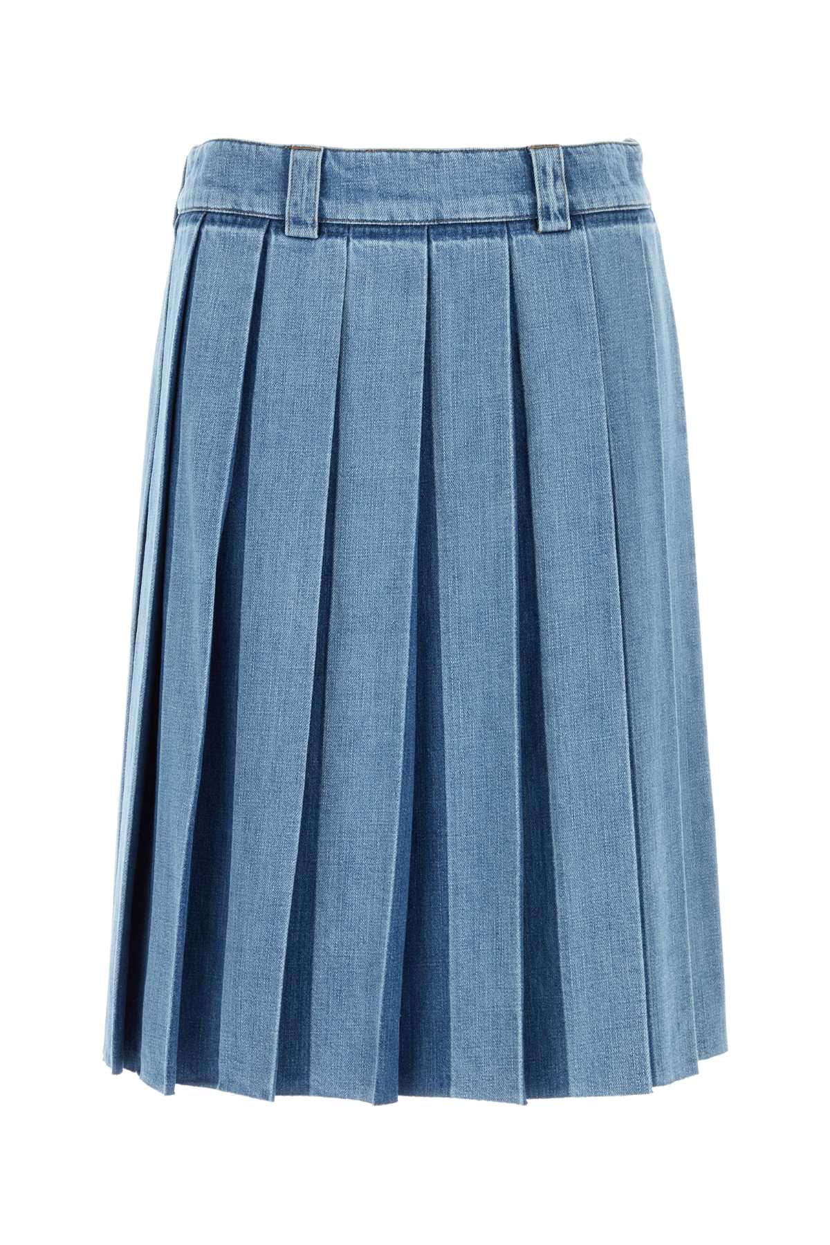 Miu Miu Women Denim Skirt MIU MIU