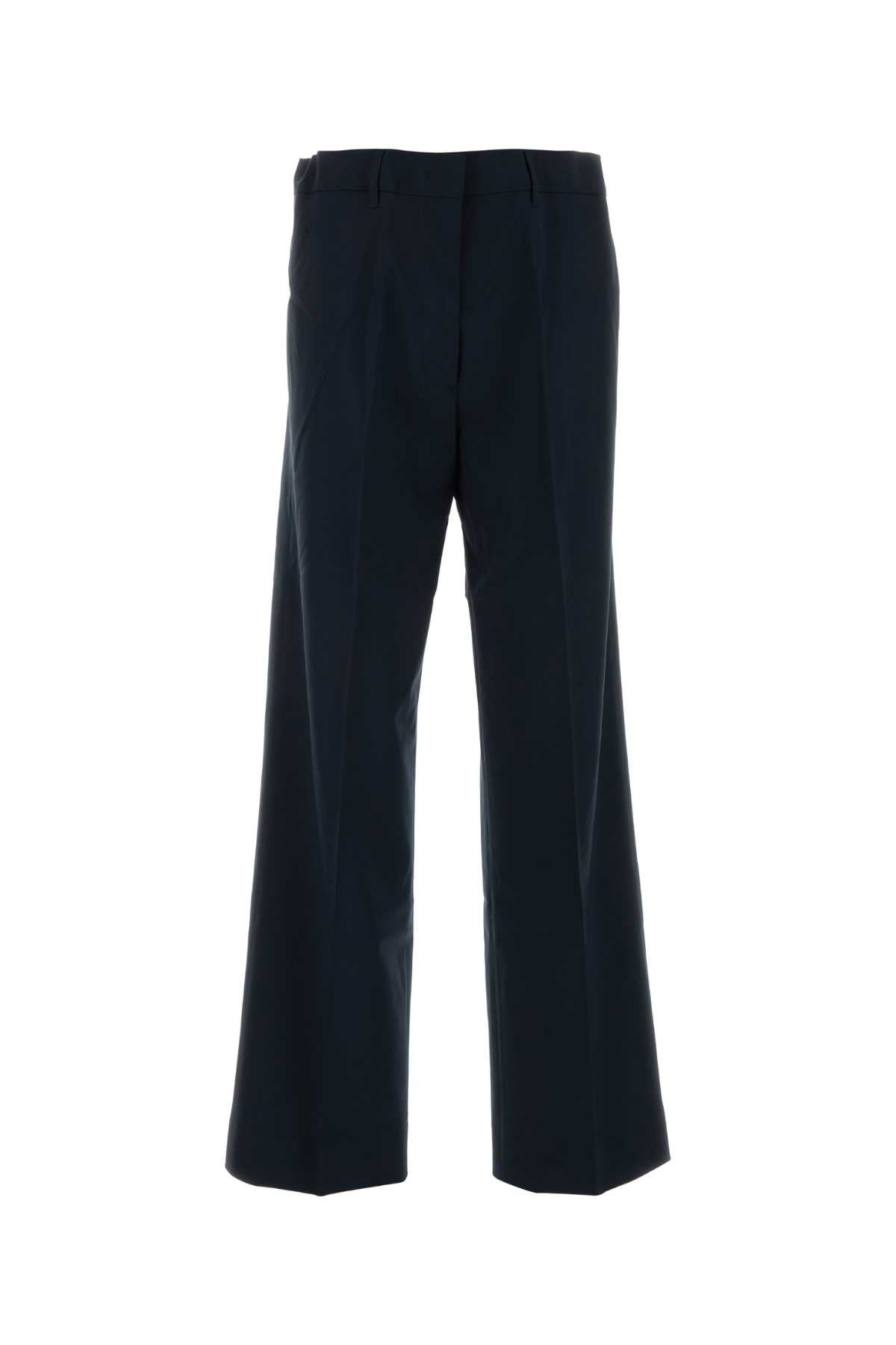 Miu Miu Women Blue Stretch Wool Pant MIU MIU