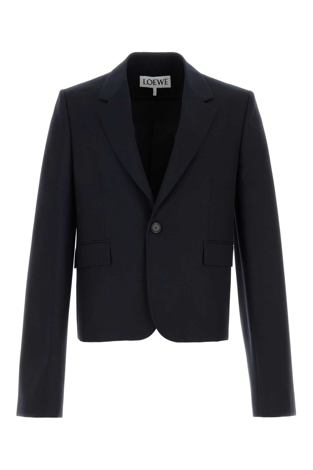 Loewe Men Midnight Blue Wool Blazer LOEWE