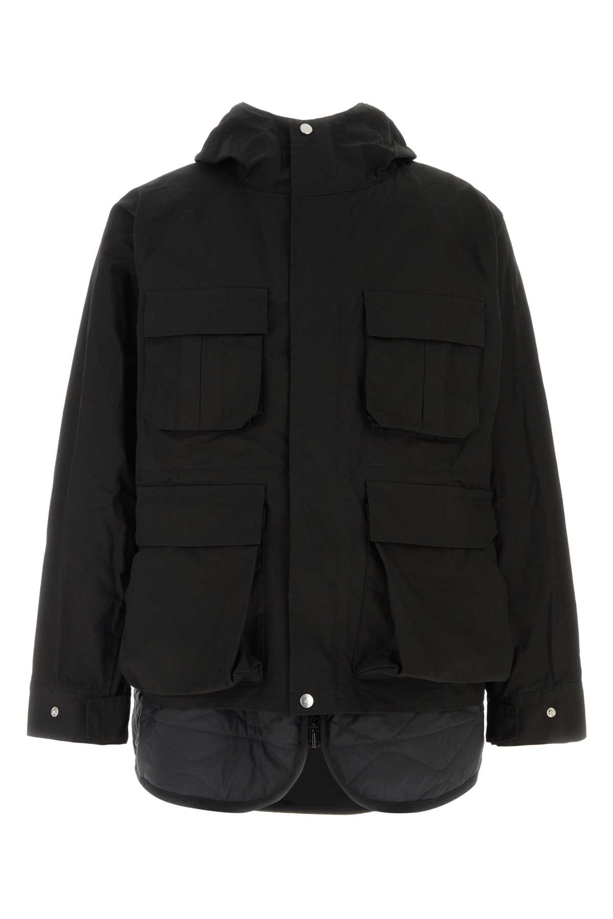 Sacai Men Black Cotton Blend Jacket