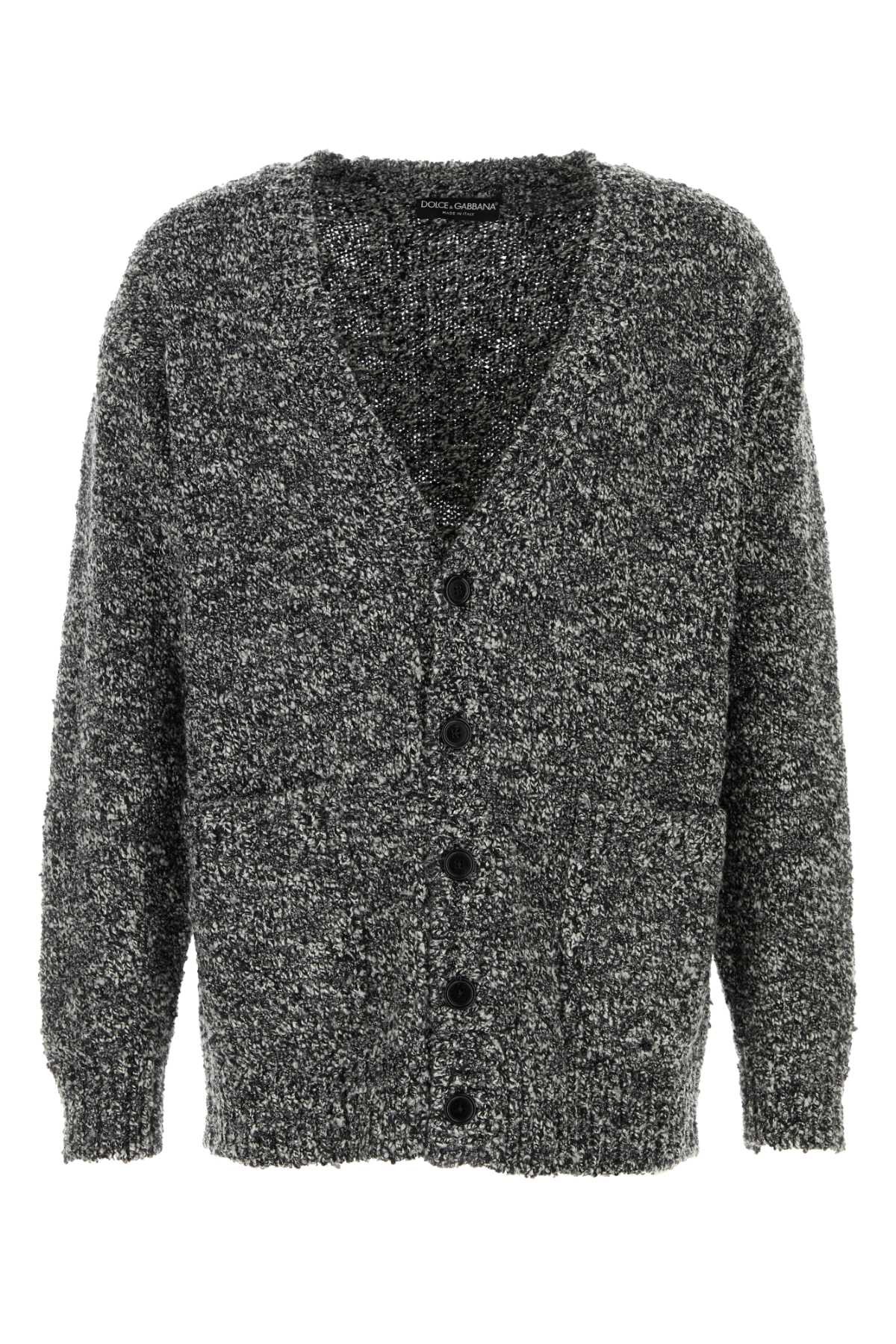 Dolce & Gabbana Men Two-Tone Wool Blend Cardigan DOLCE & GABBANA